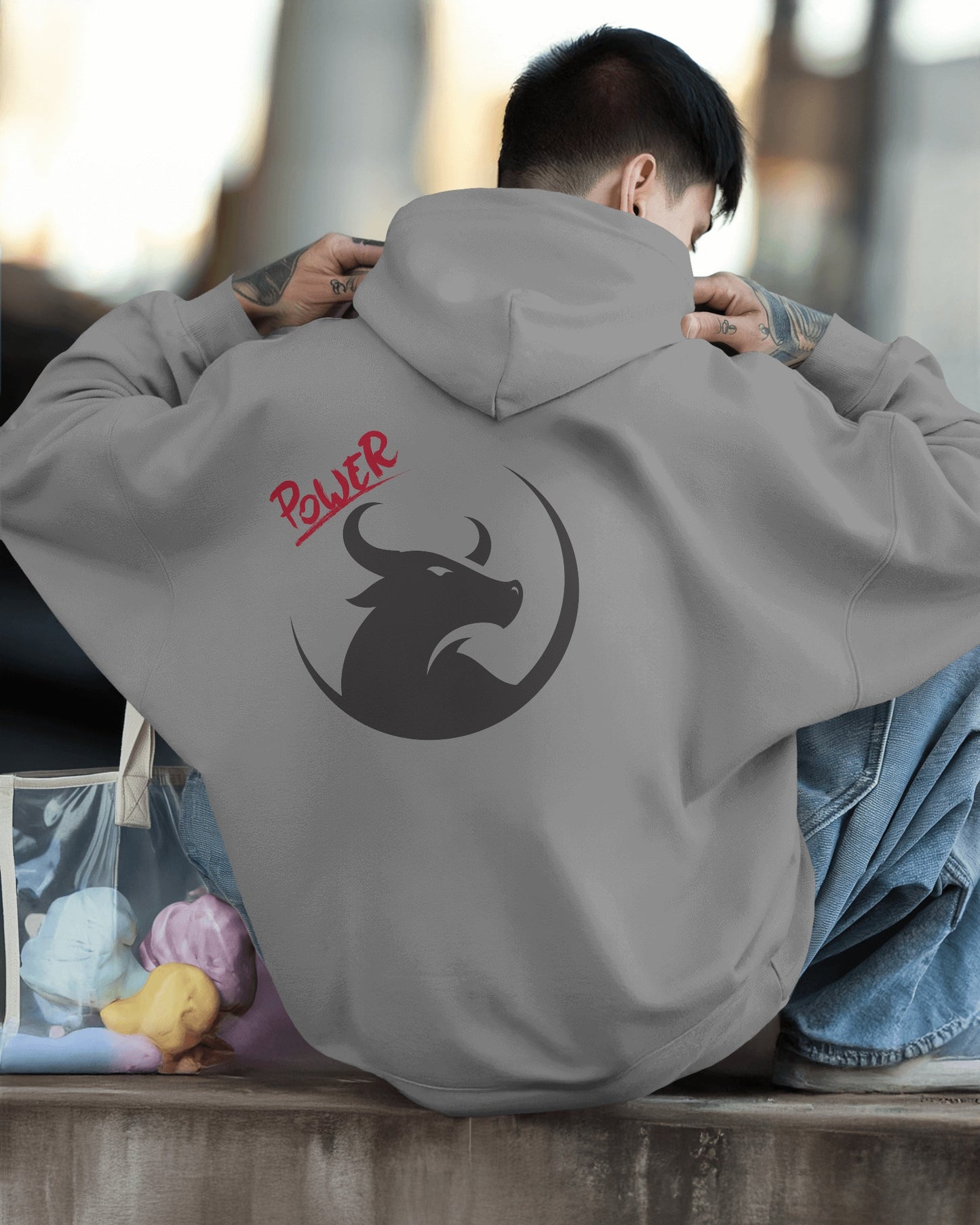 Men's Heavy Blend™ Hoodie- Bold Power Design