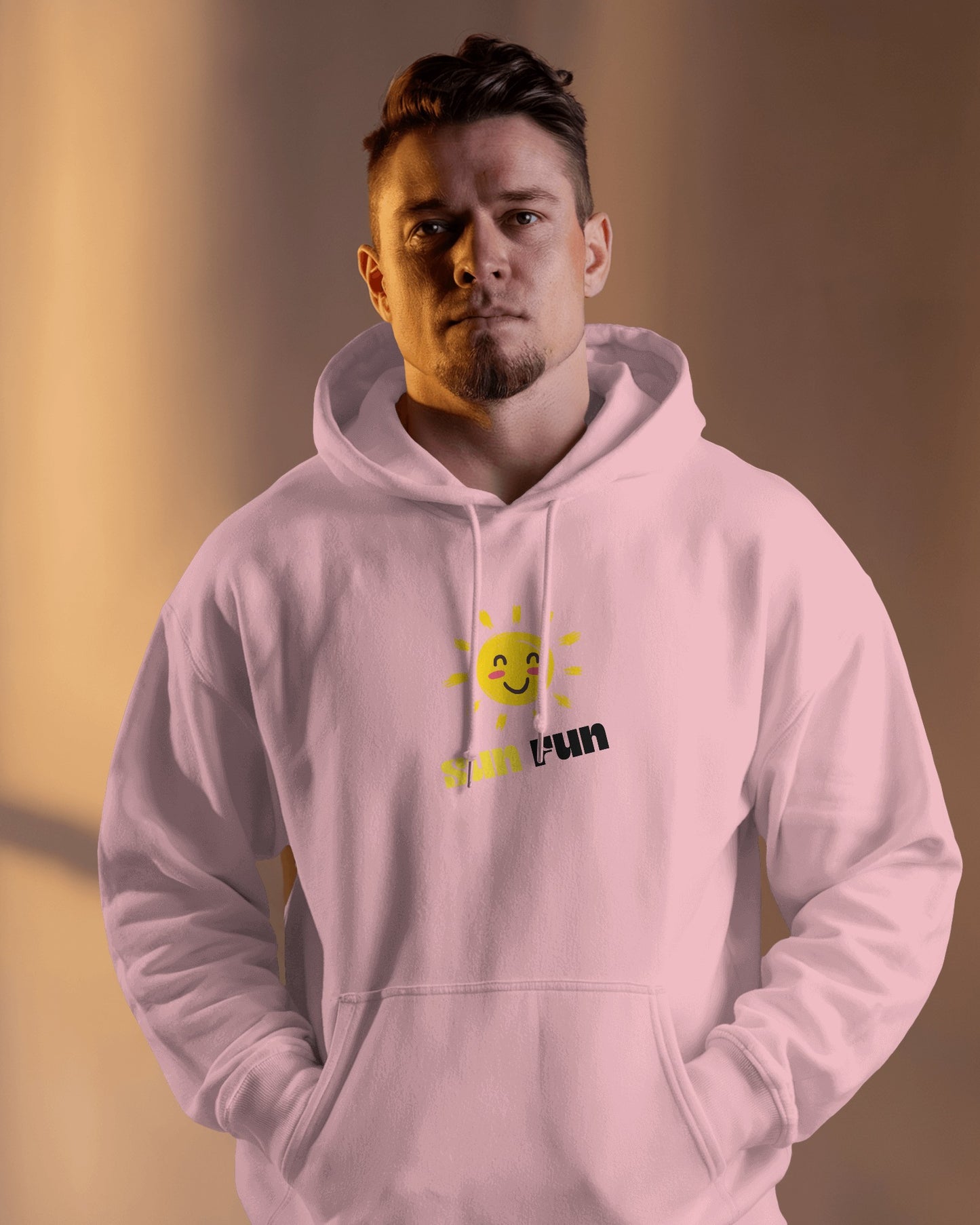 Sun Fun Men Heavy Blend Hoodie - Fun & Cheerful Hoodie for Active Lifestyle