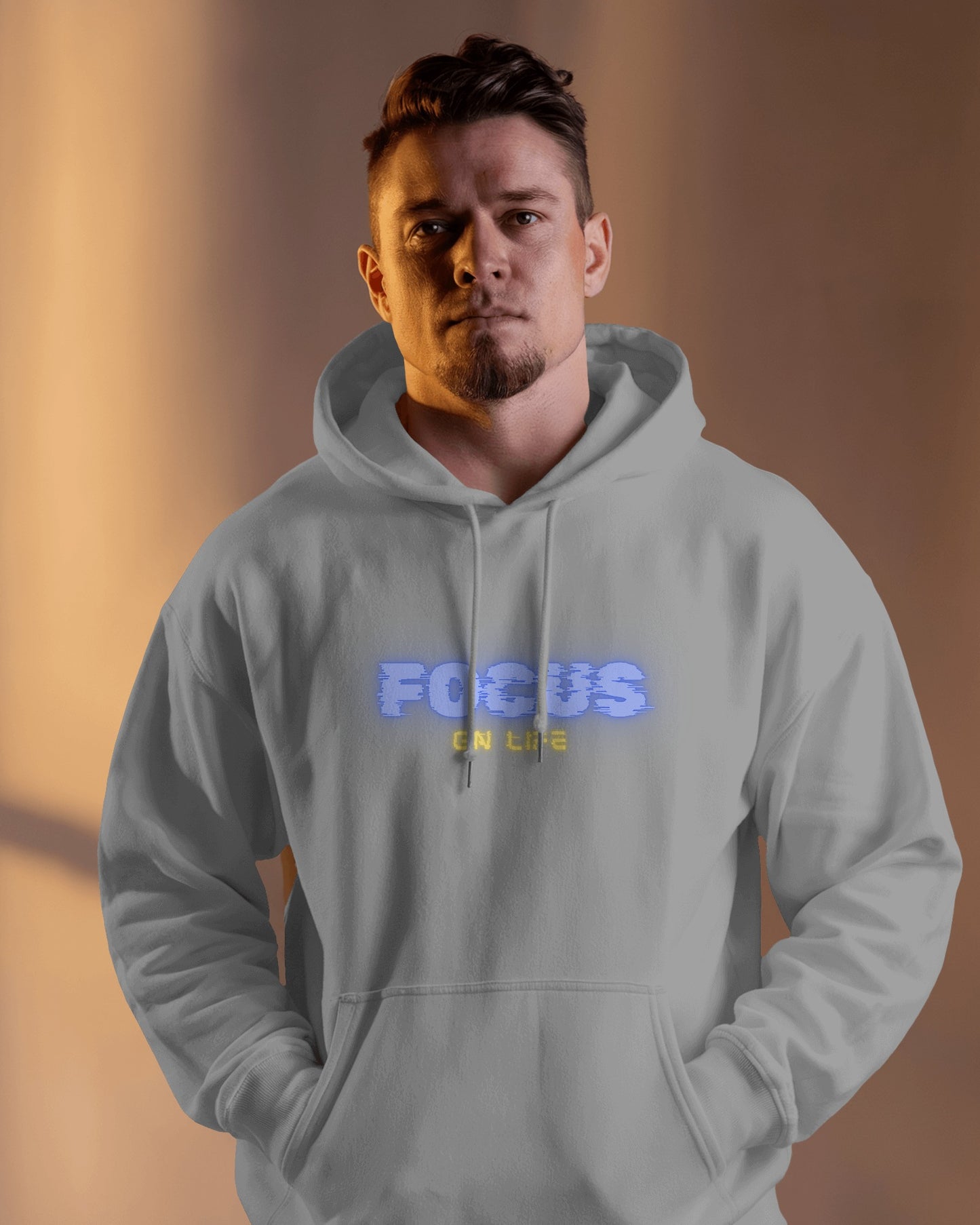 Focus on Life Men Heavy Blend™ Hoodie | Cozy Motivational Hoodie