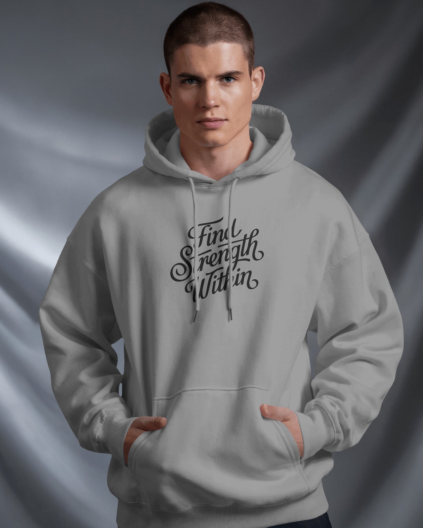 Find Strength Within Hoodie - Men's Heavy Blend™ for Comfort and Motivation