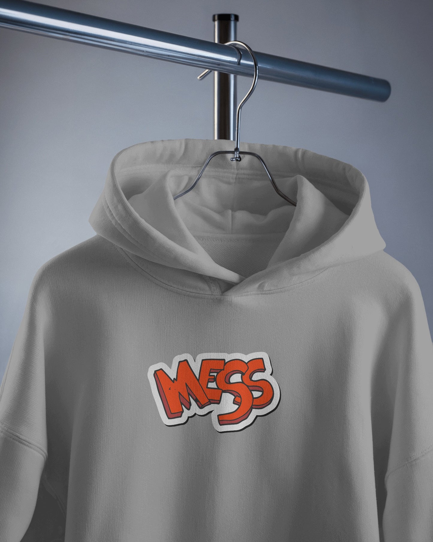 Mess Graphic Men's Hoodie for Fun Casual Wear- Heavy Blend