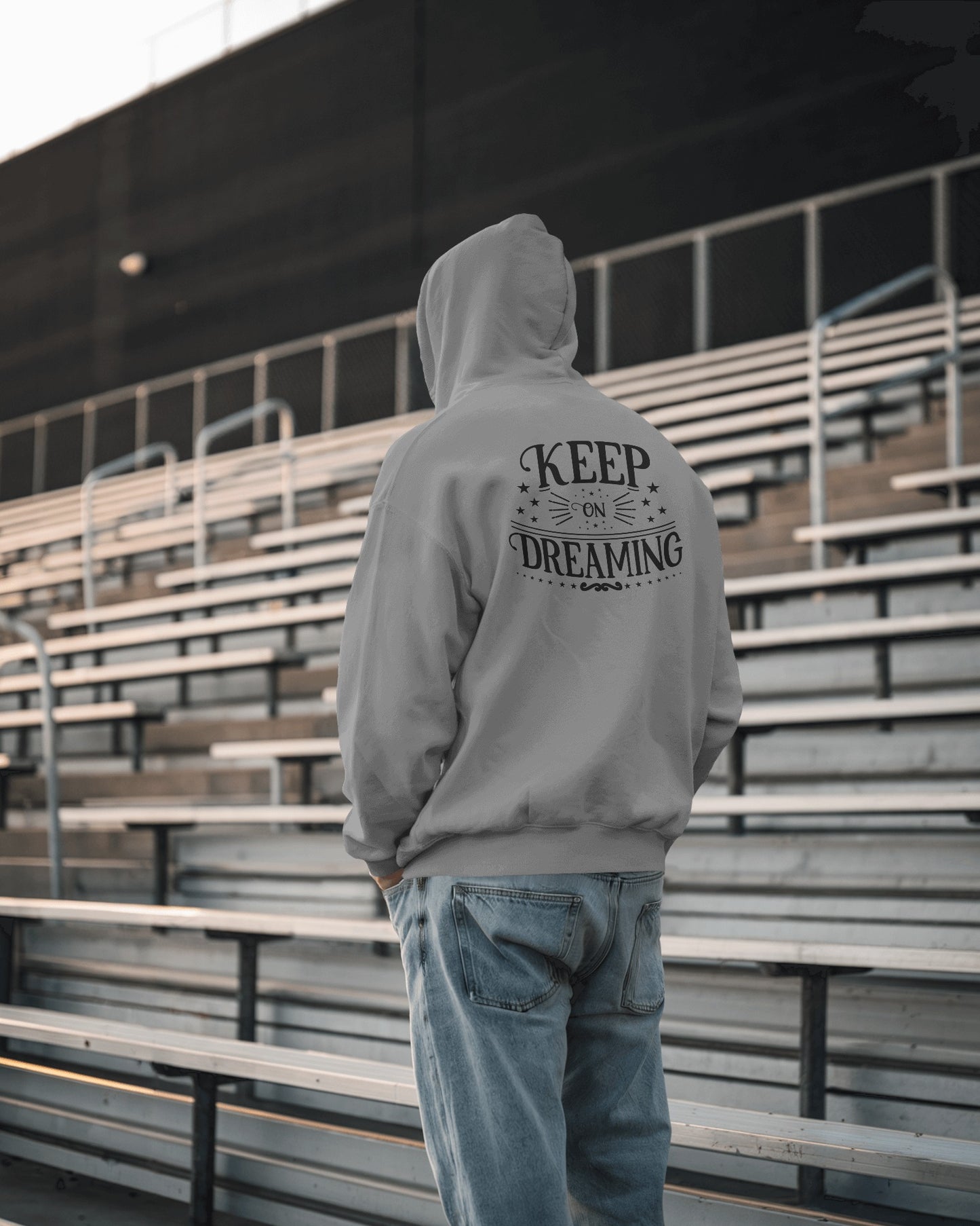 Keep on Dreaming Men's Hoodie - Cozy Casual Wear for Dreamers