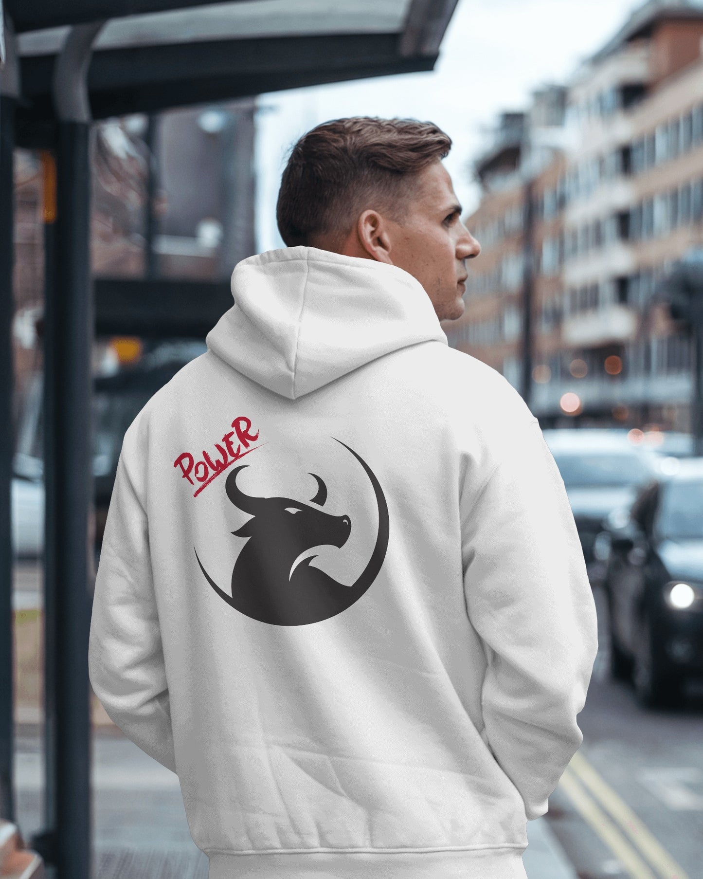 Men's Heavy Blend™ Hoodie- Bold Power Design