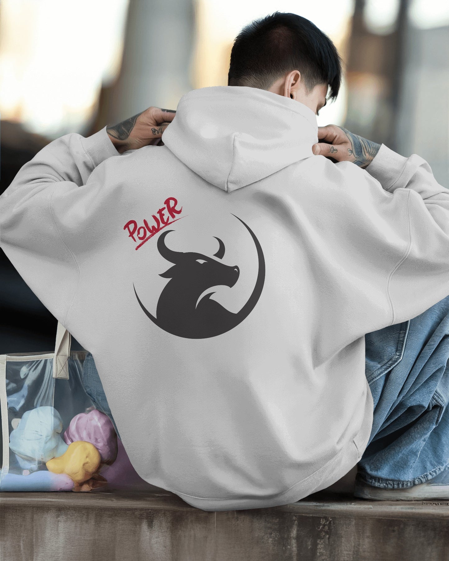Men's Heavy Blend™ Hoodie- Bold Power Design