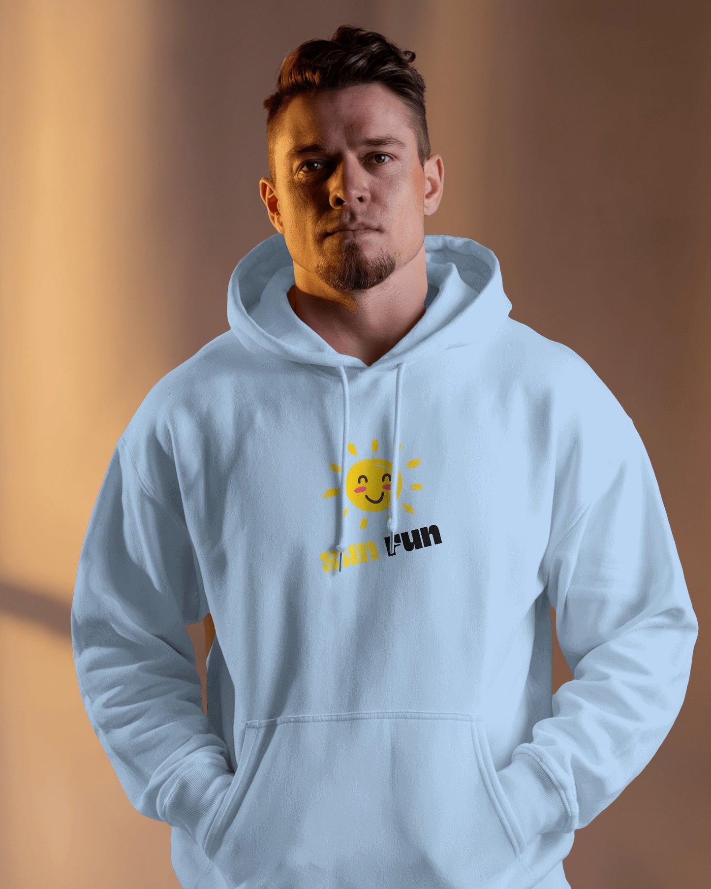 Sun Fun Men Heavy Blend Hoodie - Fun & Cheerful Hoodie for Active Lifestyle