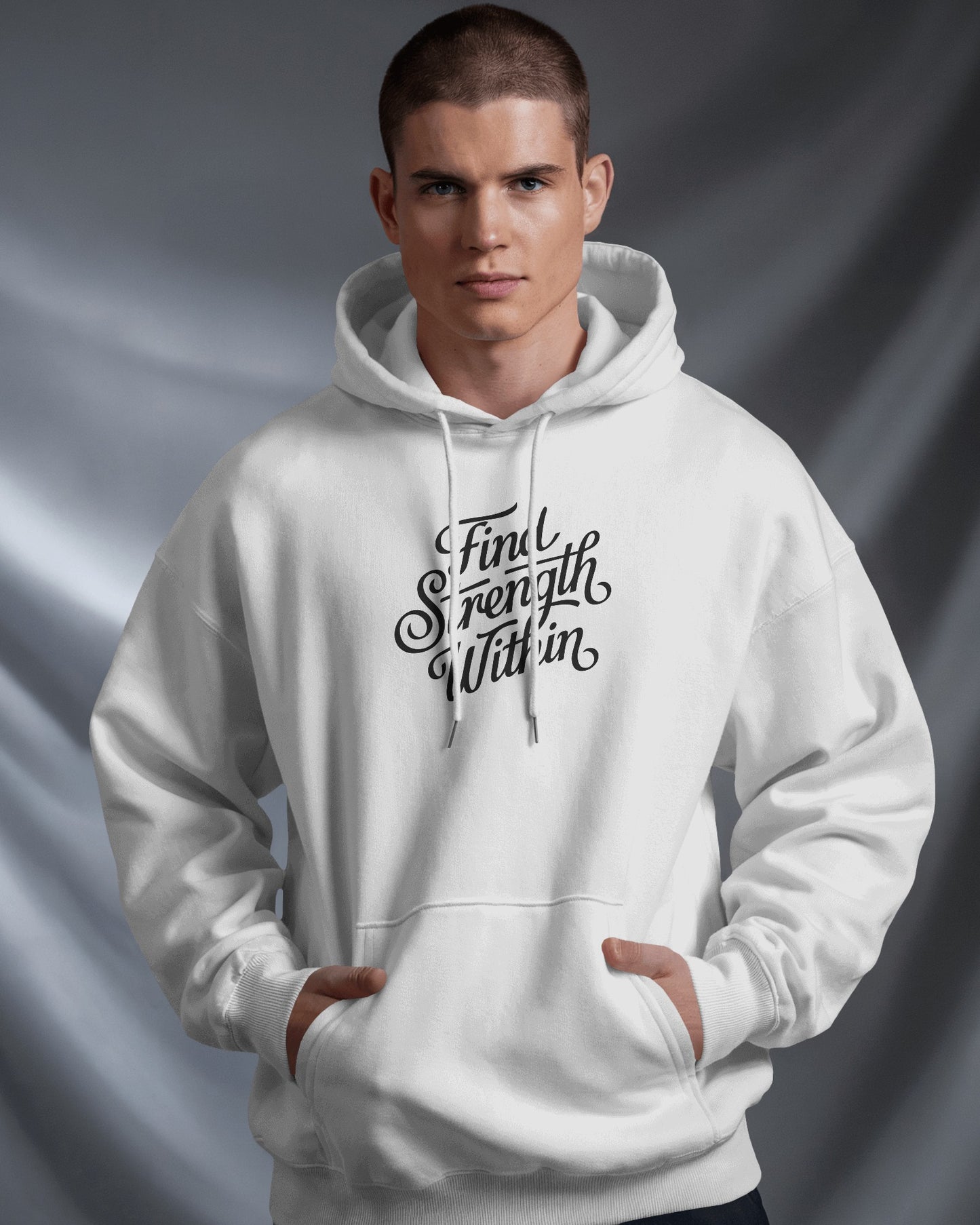 Find Strength Within Hoodie - Men's Heavy Blend™ for Comfort and Motivation