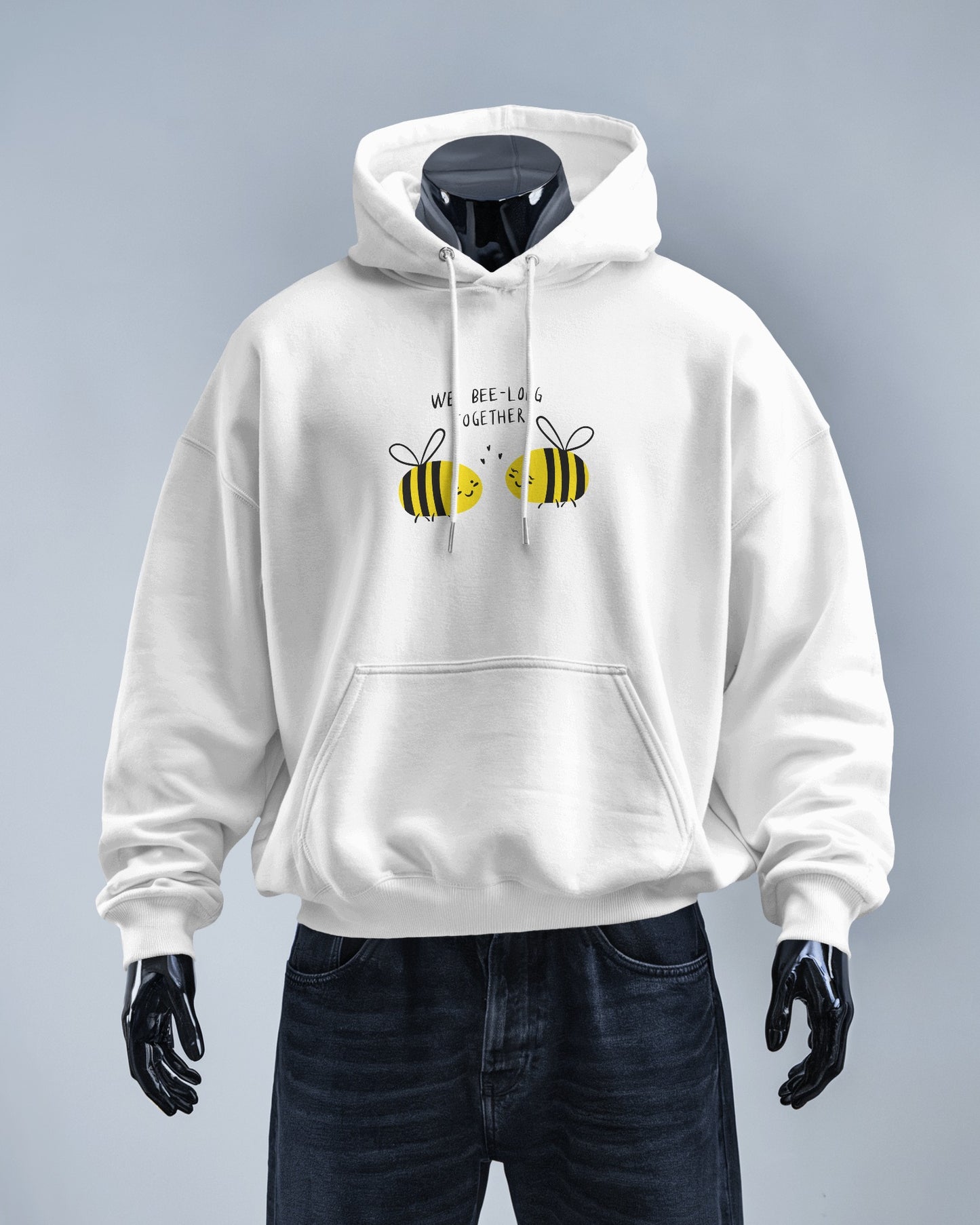 Cute Bee Men's Hoodie – We Bee Long Together