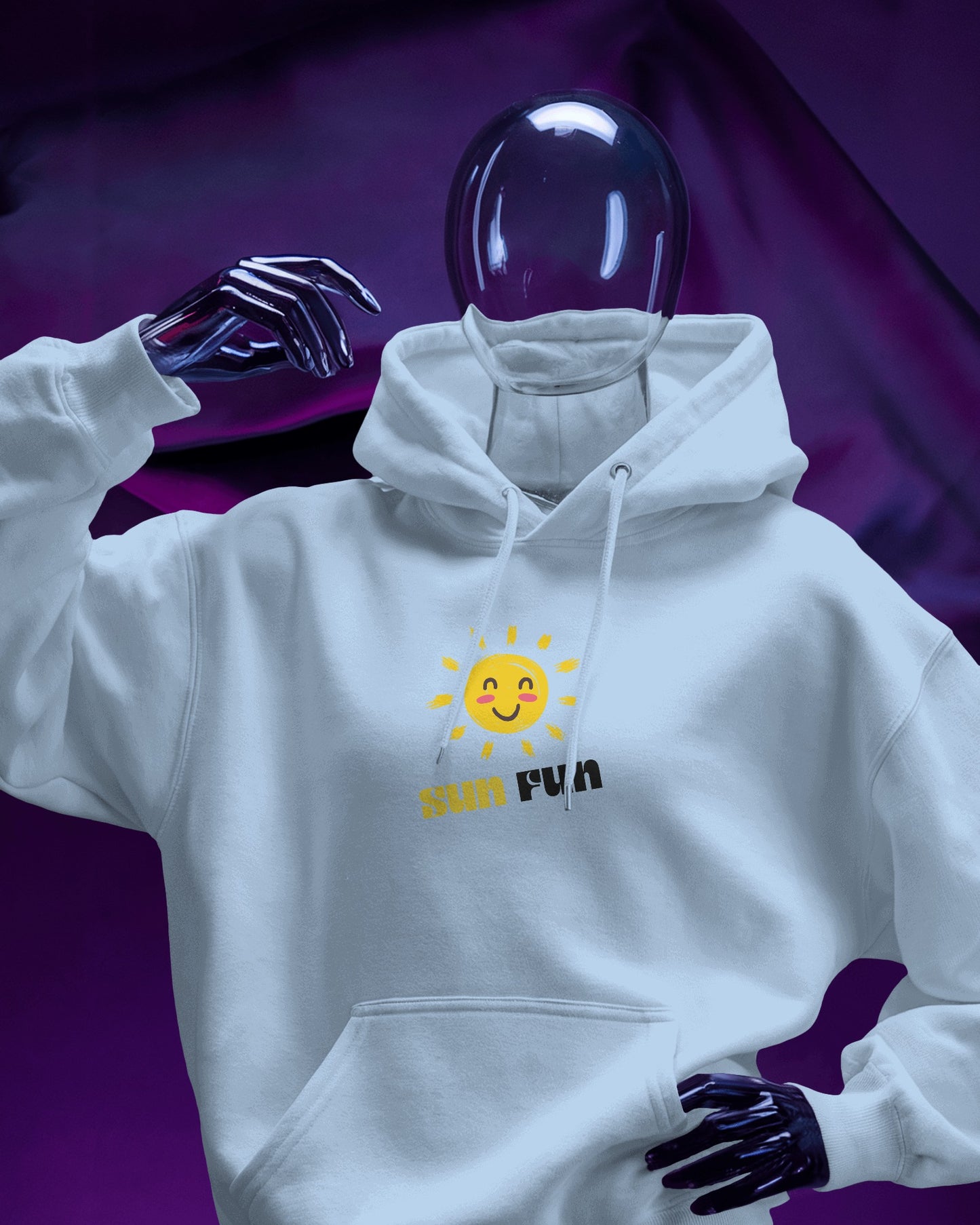 Sun Fun Men Heavy Blend Hoodie - Fun & Cheerful Hoodie for Active Lifestyle