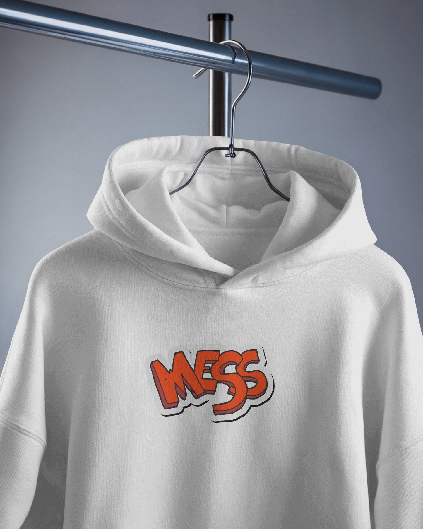 Mess Graphic Men's Hoodie for Fun Casual Wear- Heavy Blend
