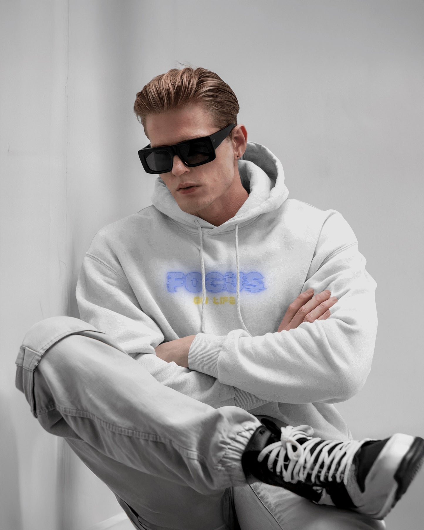 Focus on Life Men Heavy Blend™ Hoodie | Cozy Motivational Hoodie