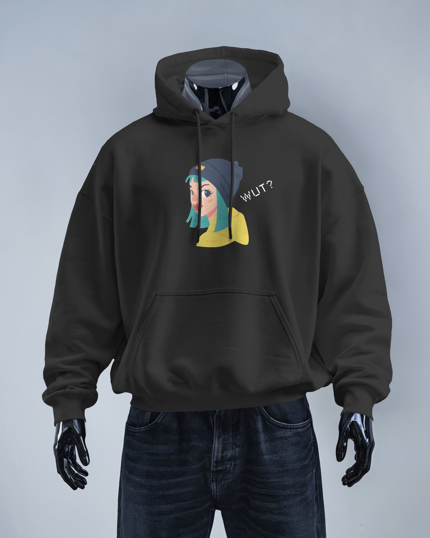 WUT? Graphic Men's Hoodie - Fun and Cozy Streetwear