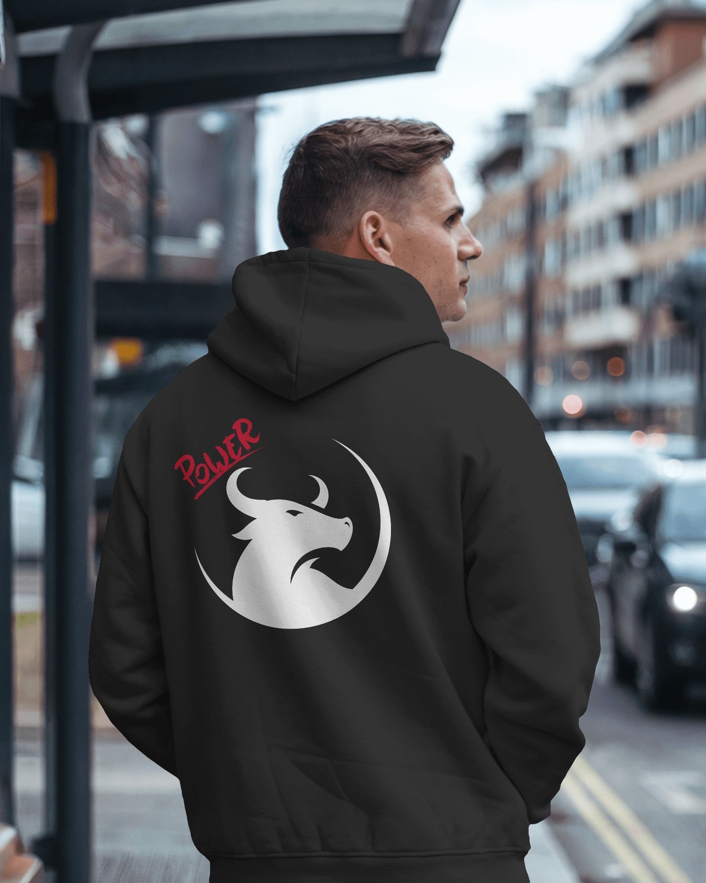 Men's Heavy Blend™ Hoodie- Bold Power Design