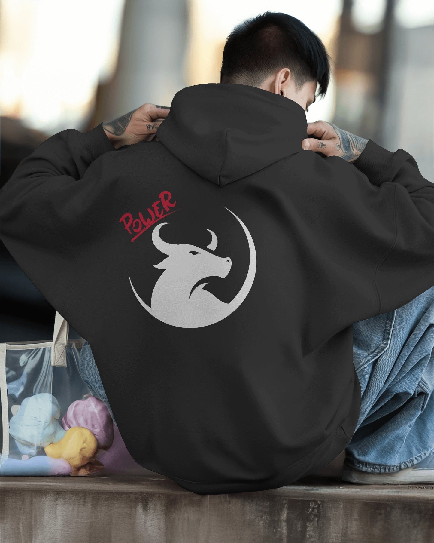 Men's Heavy Blend™ Hoodie- Bold Power Design