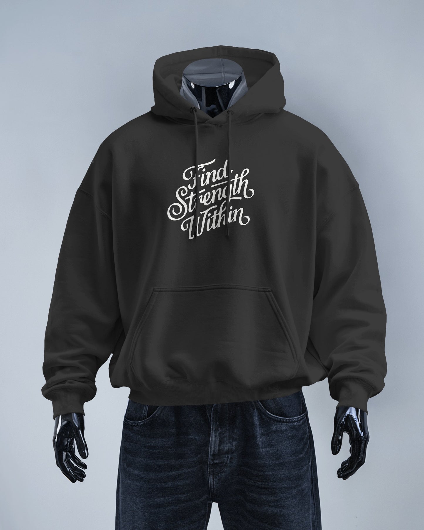 Find Strength Within Hoodie - Men's Heavy Blend™ for Comfort and Motivation