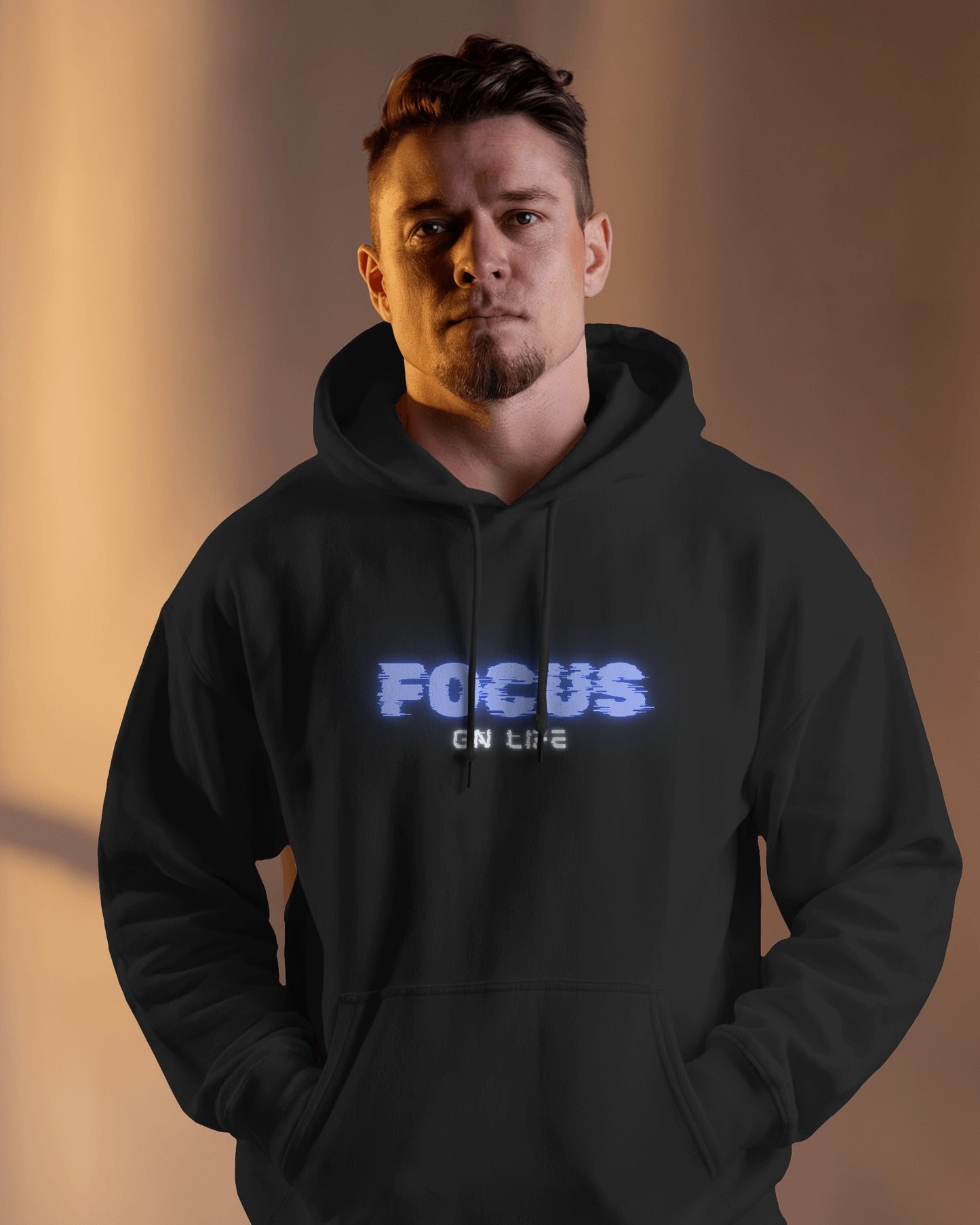 Focus on Life Men Heavy Blend™ Hoodie | Cozy Motivational Hoodie