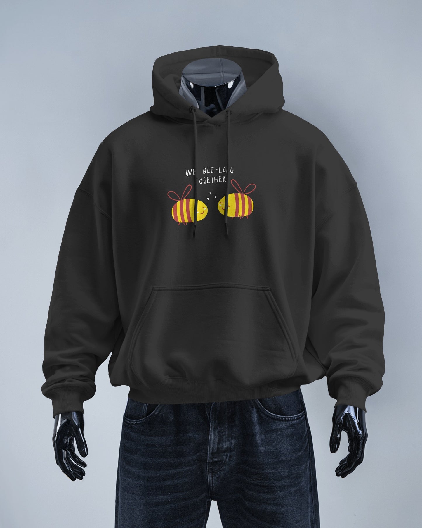 Cute Bee Men's Hoodie – We Bee Long Together