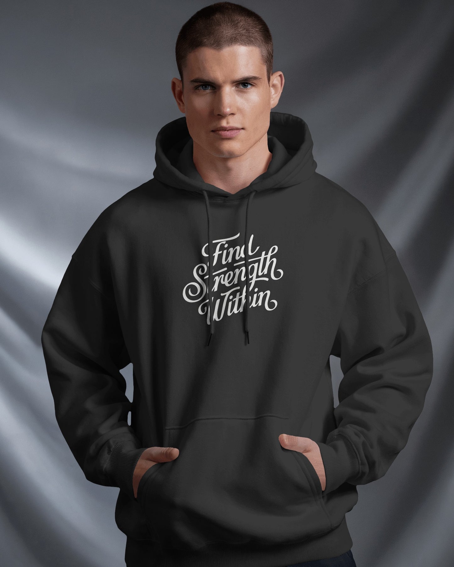 Find Strength Within Hoodie - Men's Heavy Blend™ for Comfort and Motivation