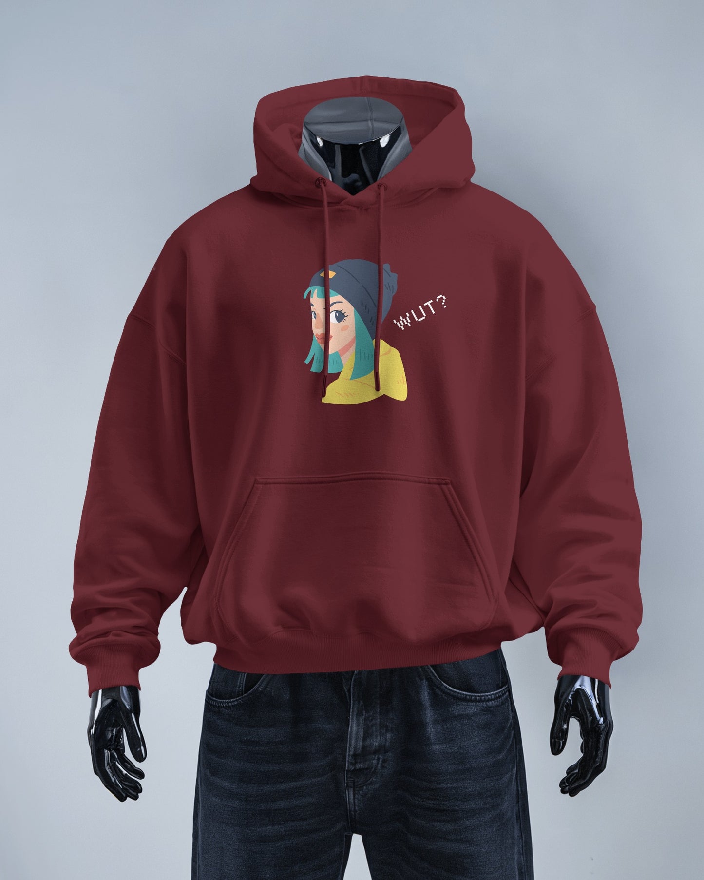 WUT? Graphic Men's Hoodie - Fun and Cozy Streetwear