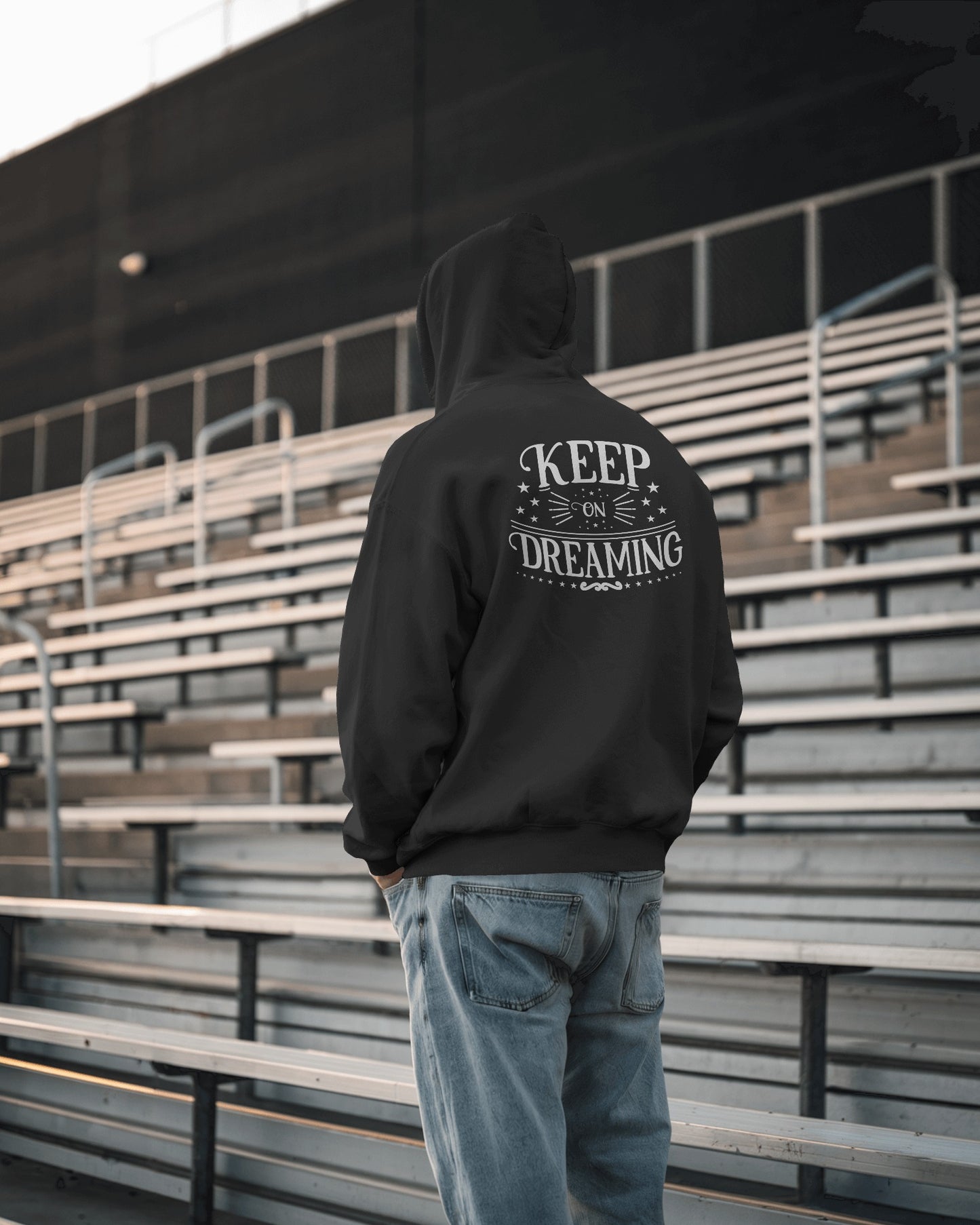 Keep on Dreaming Men's Hoodie - Cozy Casual Wear for Dreamers