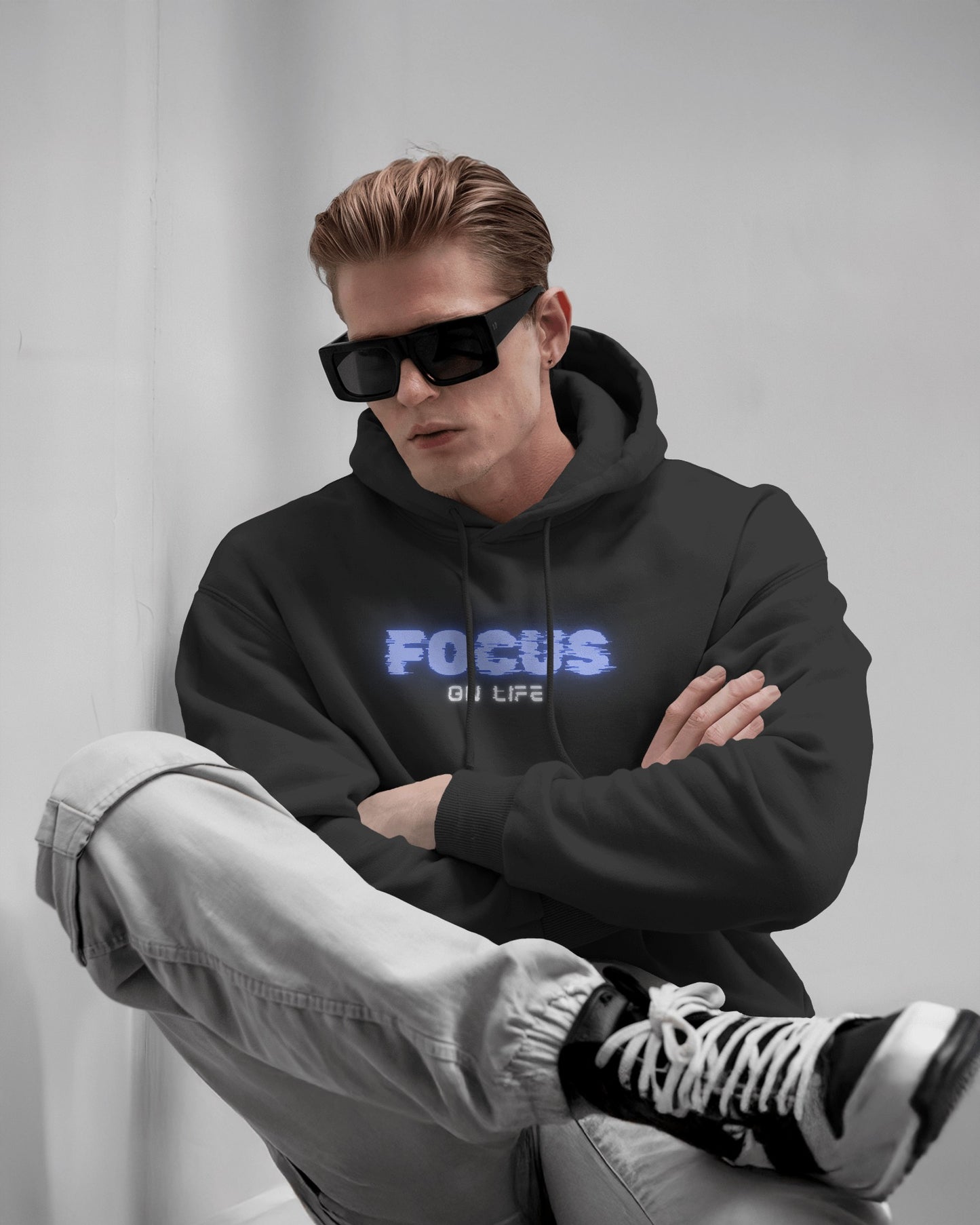 Focus on Life Men Heavy Blend™ Hoodie | Cozy Motivational Hoodie