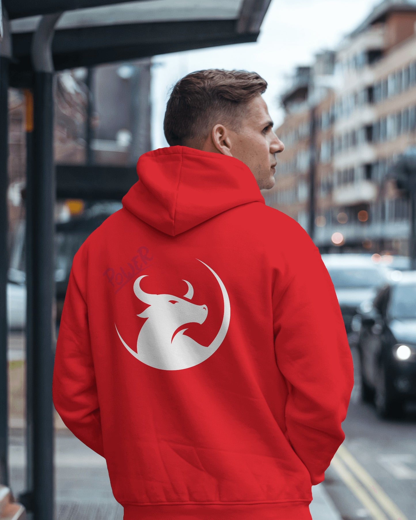 Men's Heavy Blend™ Hoodie- Bold Power Design