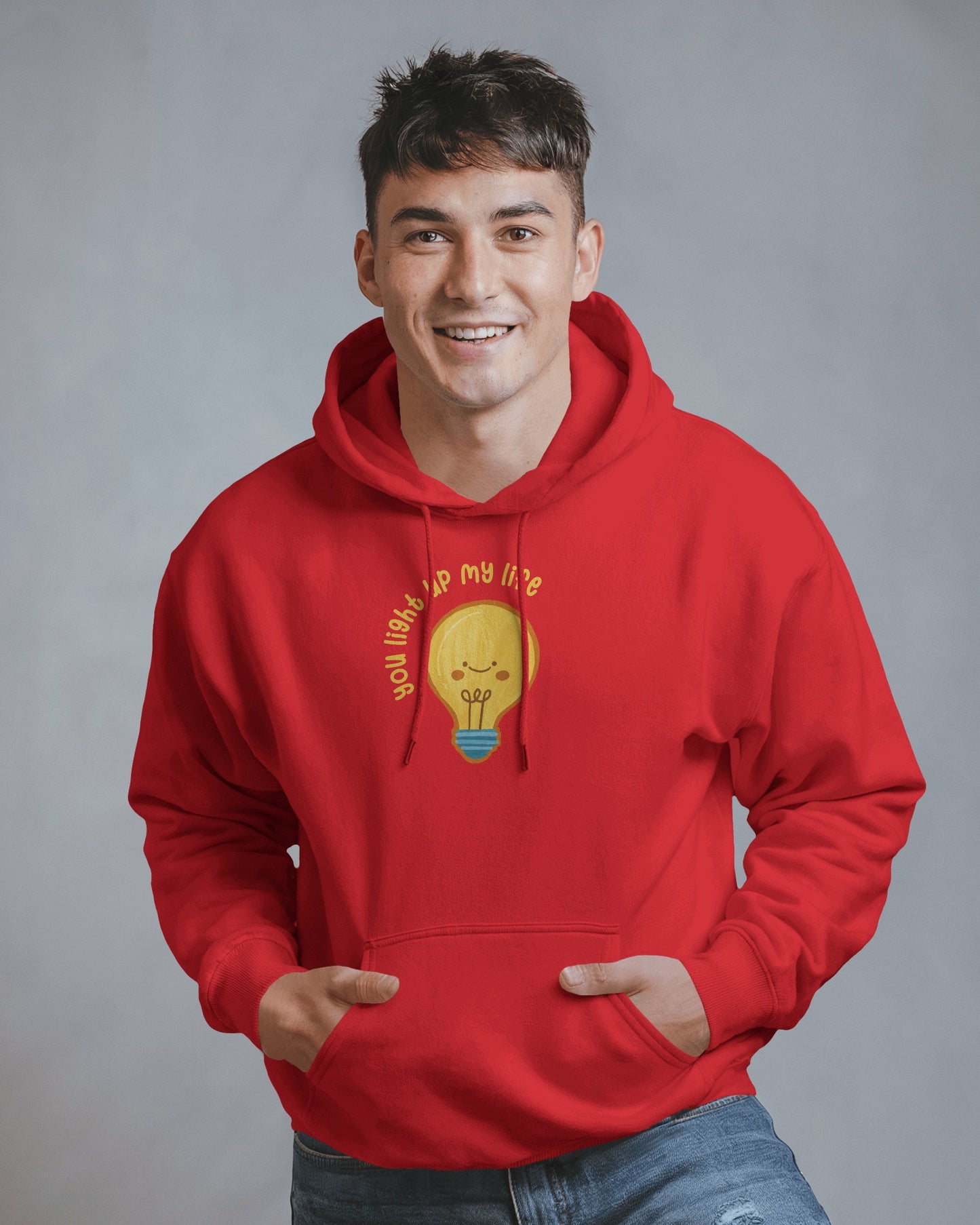 Lightbulb Inspiration Hoodie - 'You Light Up My Life' Men Hooded