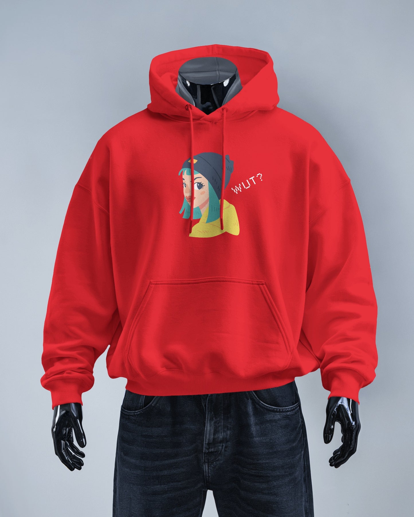 WUT? Graphic Men's Hoodie - Fun and Cozy Streetwear