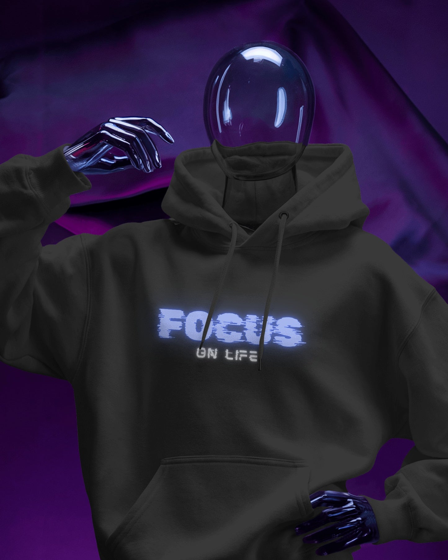Focus on Life Men Heavy Blend™ Hoodie | Cozy Motivational Hoodie
