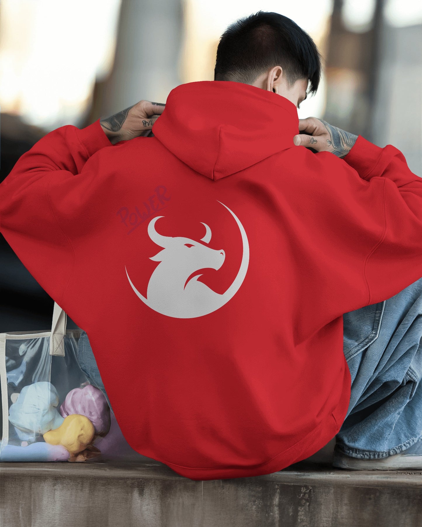 Men's Heavy Blend™ Hoodie- Bold Power Design