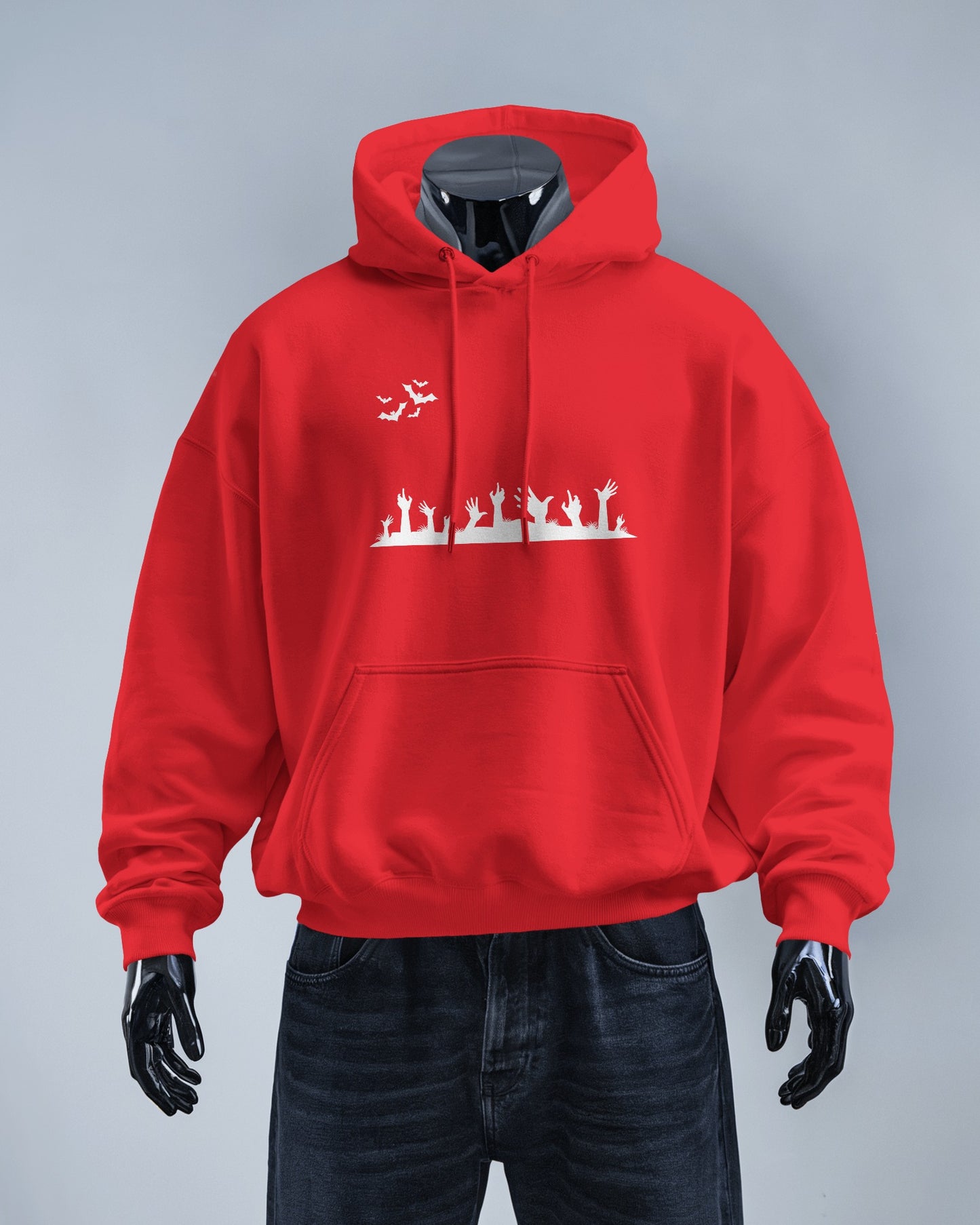 Halloween Themed Men Heavy Blend Hoodie with Spooky Design
