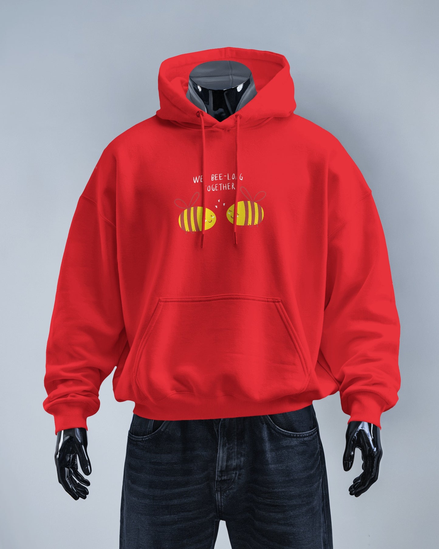 Cute Bee Men's Hoodie – We Bee Long Together