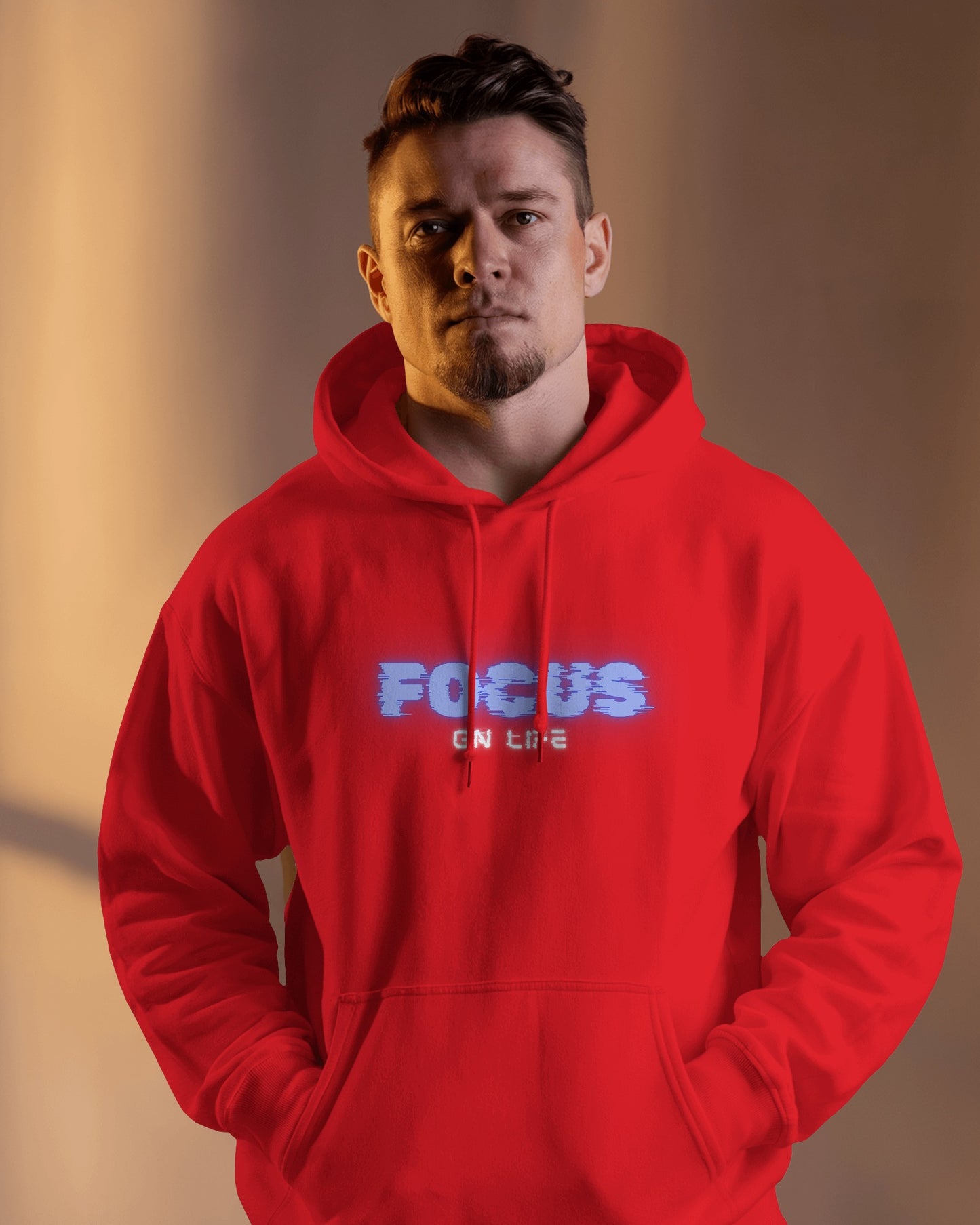 Focus on Life Men Heavy Blend™ Hoodie | Cozy Motivational Hoodie