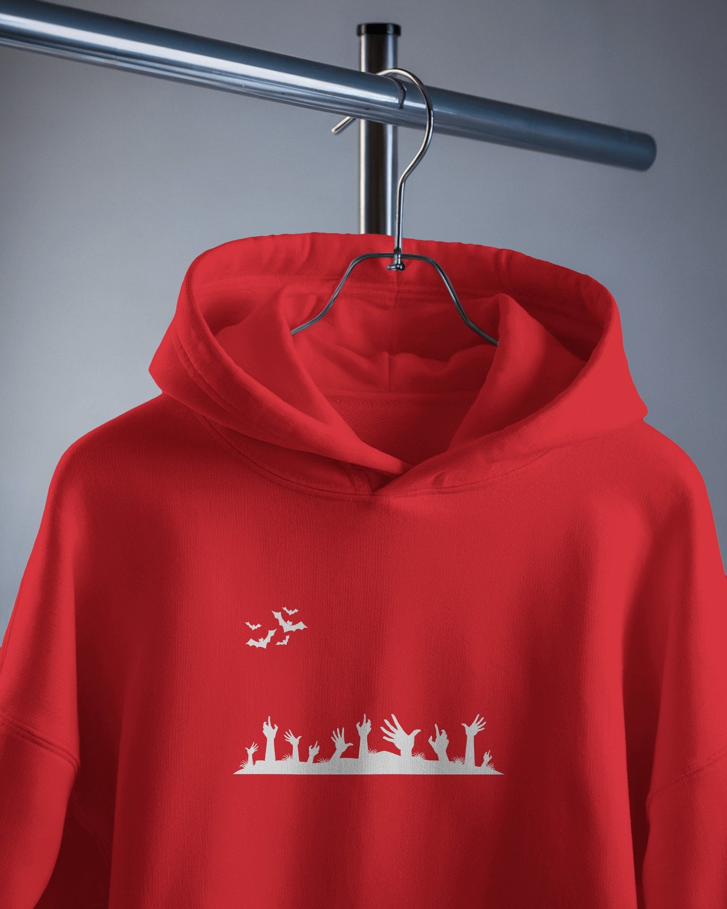 Halloween Themed Men Heavy Blend Hoodie with Spooky Design