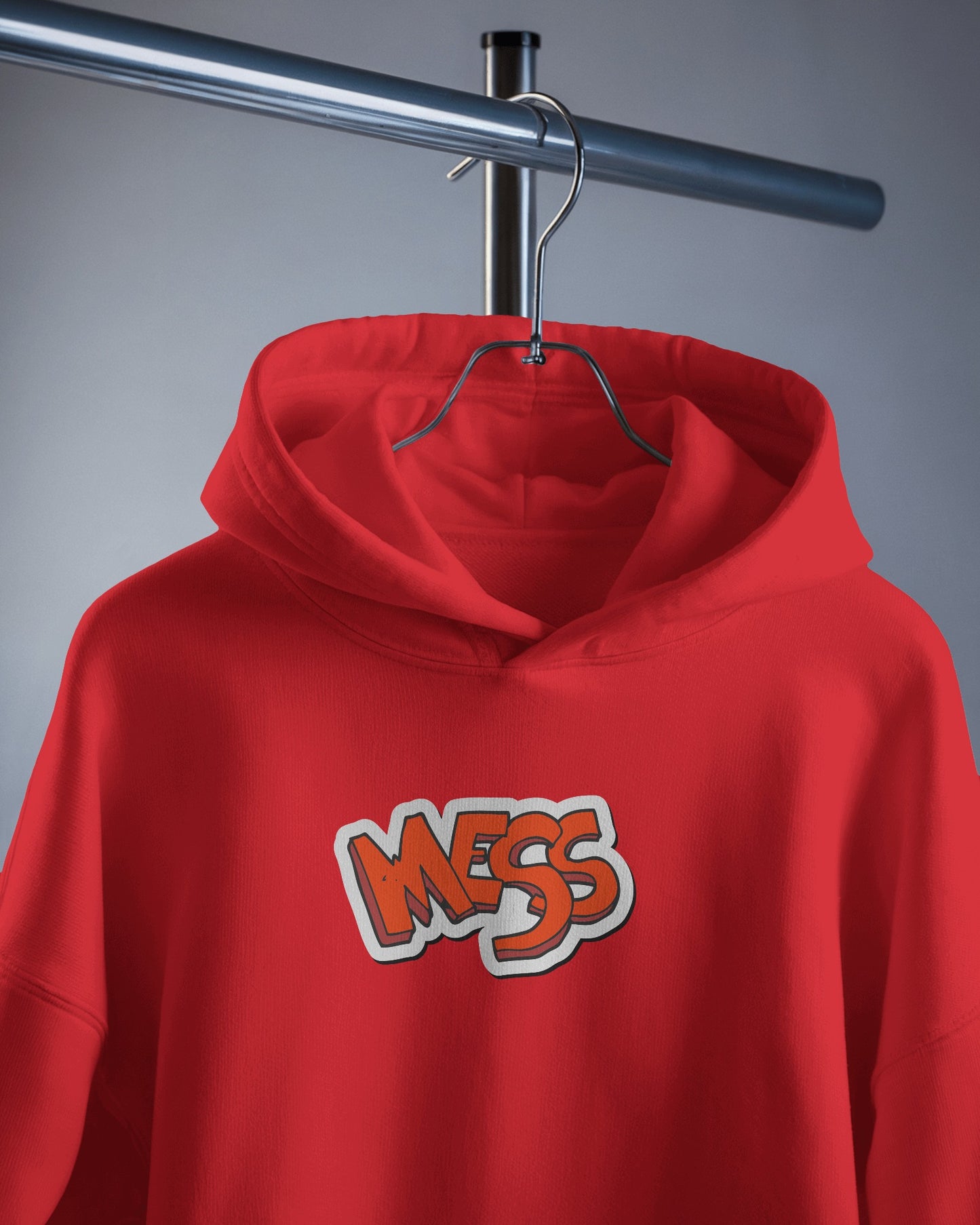Mess Graphic Men's Hoodie for Fun Casual Wear- Heavy Blend