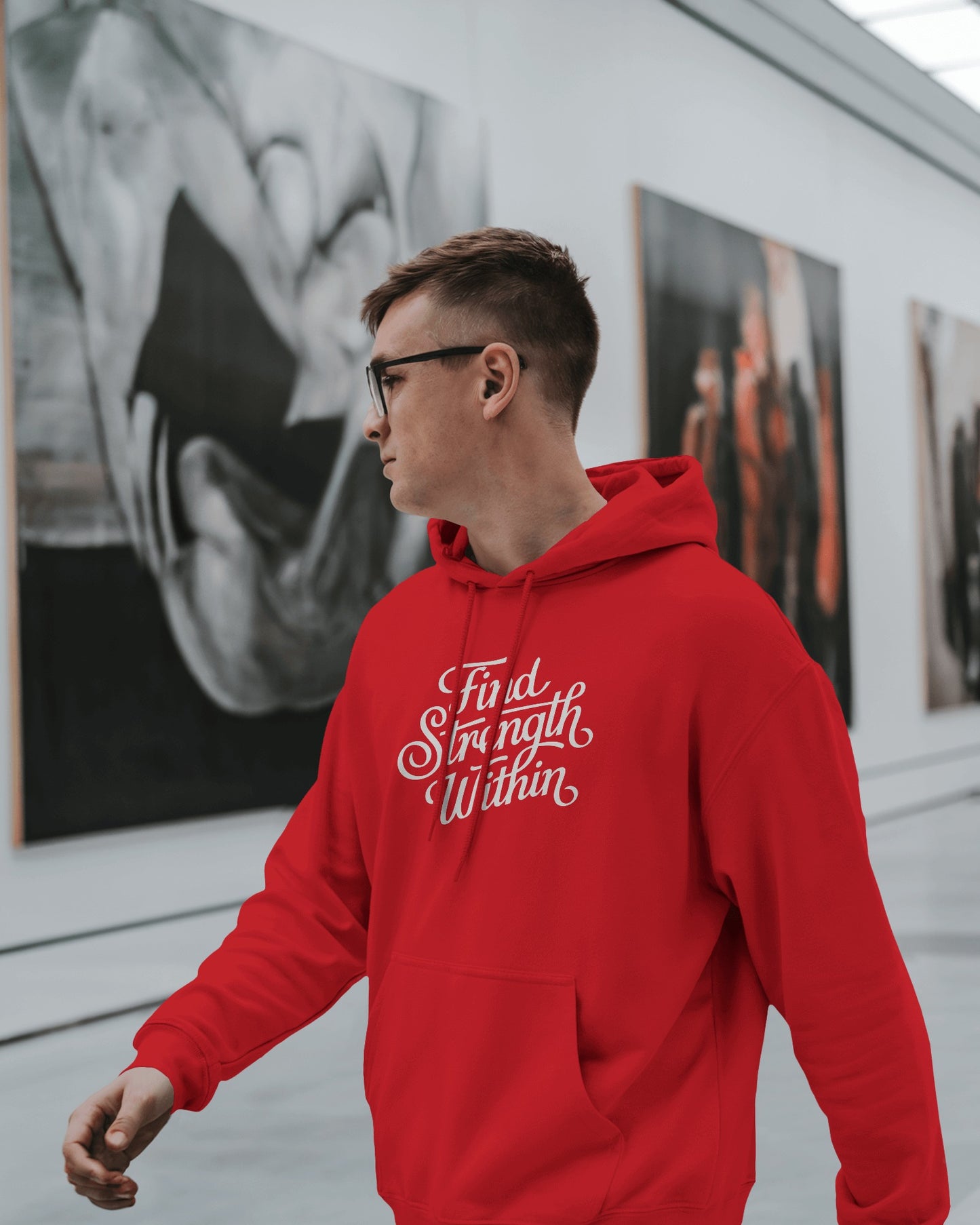 Find Strength Within Hoodie - Men's Heavy Blend™ for Comfort and Motivation