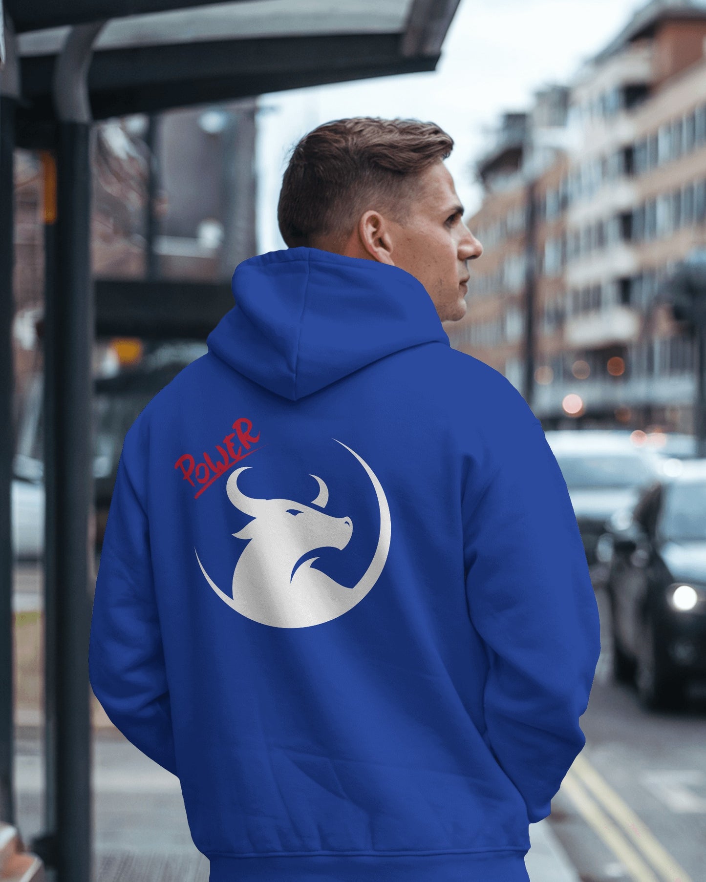 Men's Heavy Blend™ Hoodie- Bold Power Design