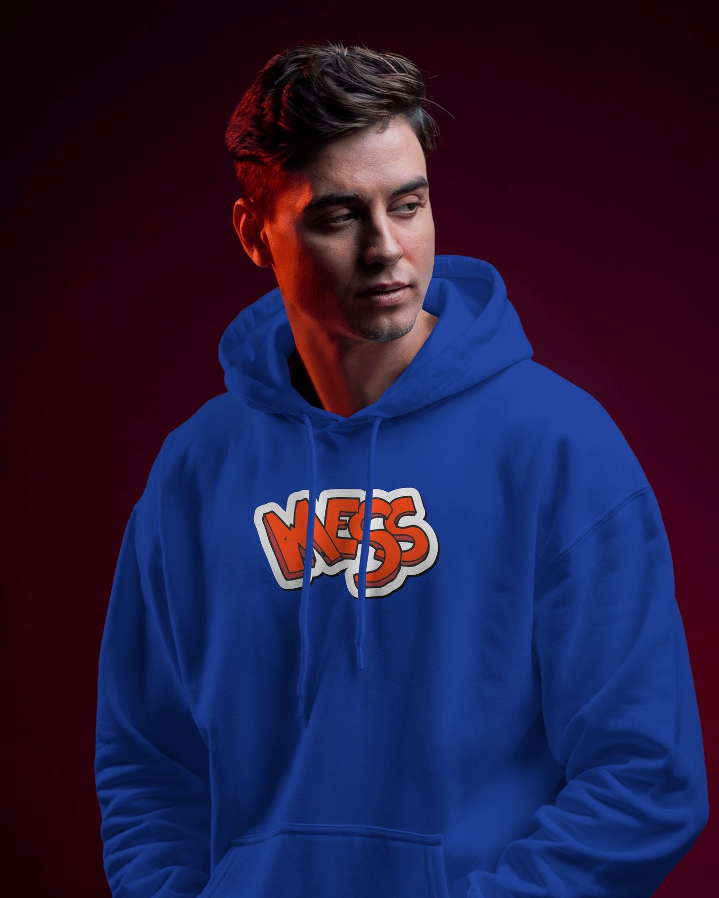 Mess Graphic Men's Hoodie for Fun Casual Wear- Heavy Blend
