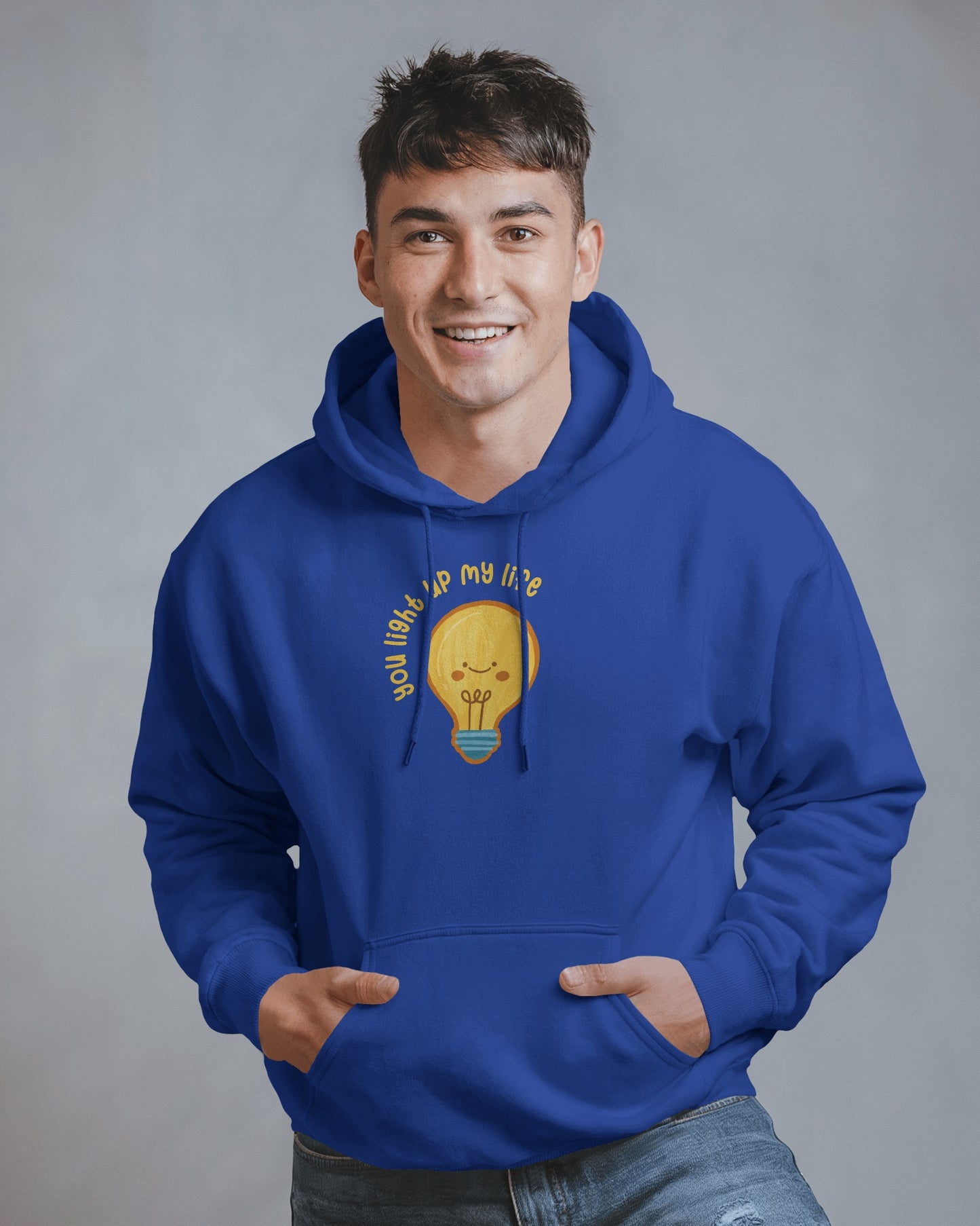 Lightbulb Inspiration Hoodie - 'You Light Up My Life' Men Hooded