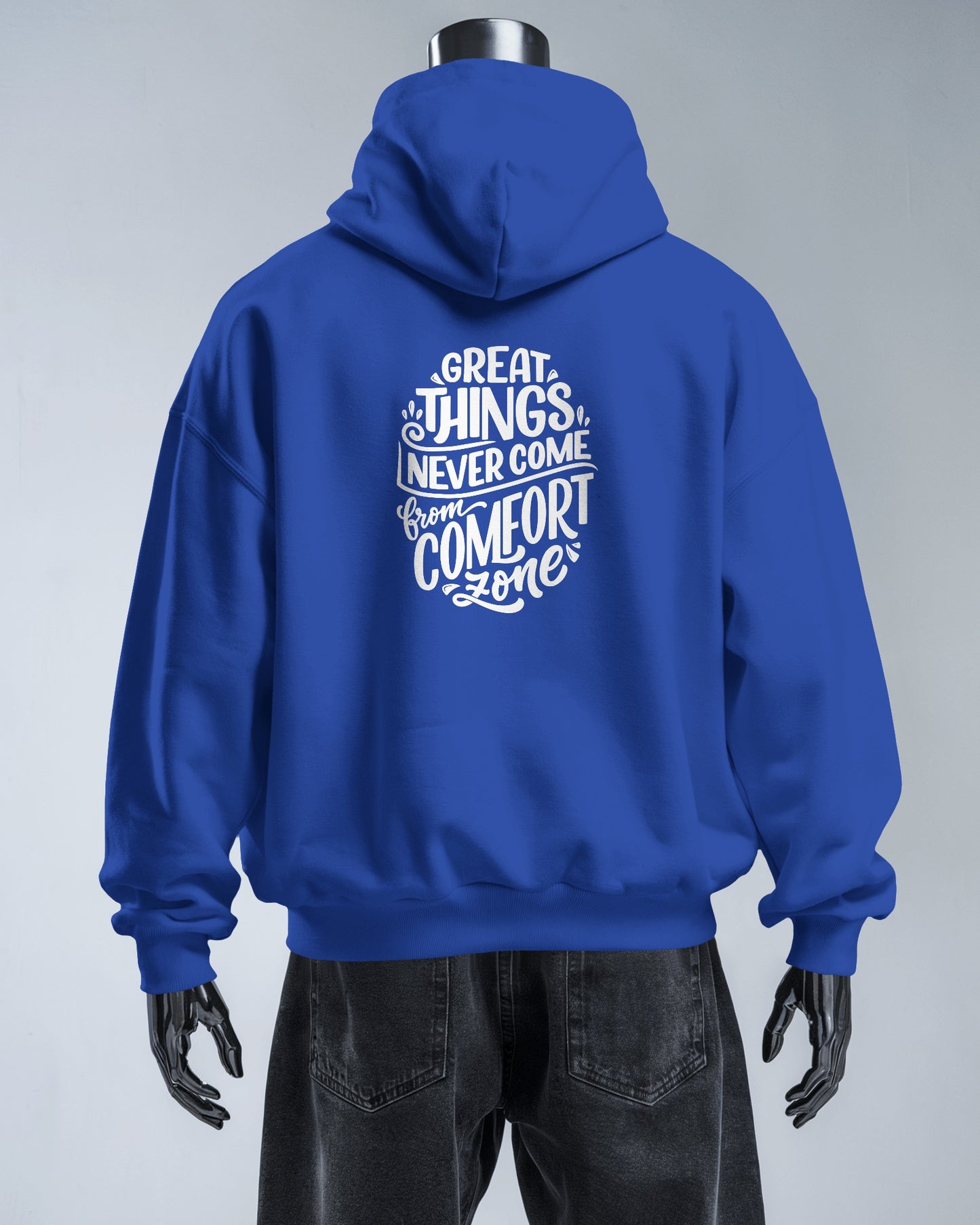 Inspirational Quote Hoodie For Men Back Design