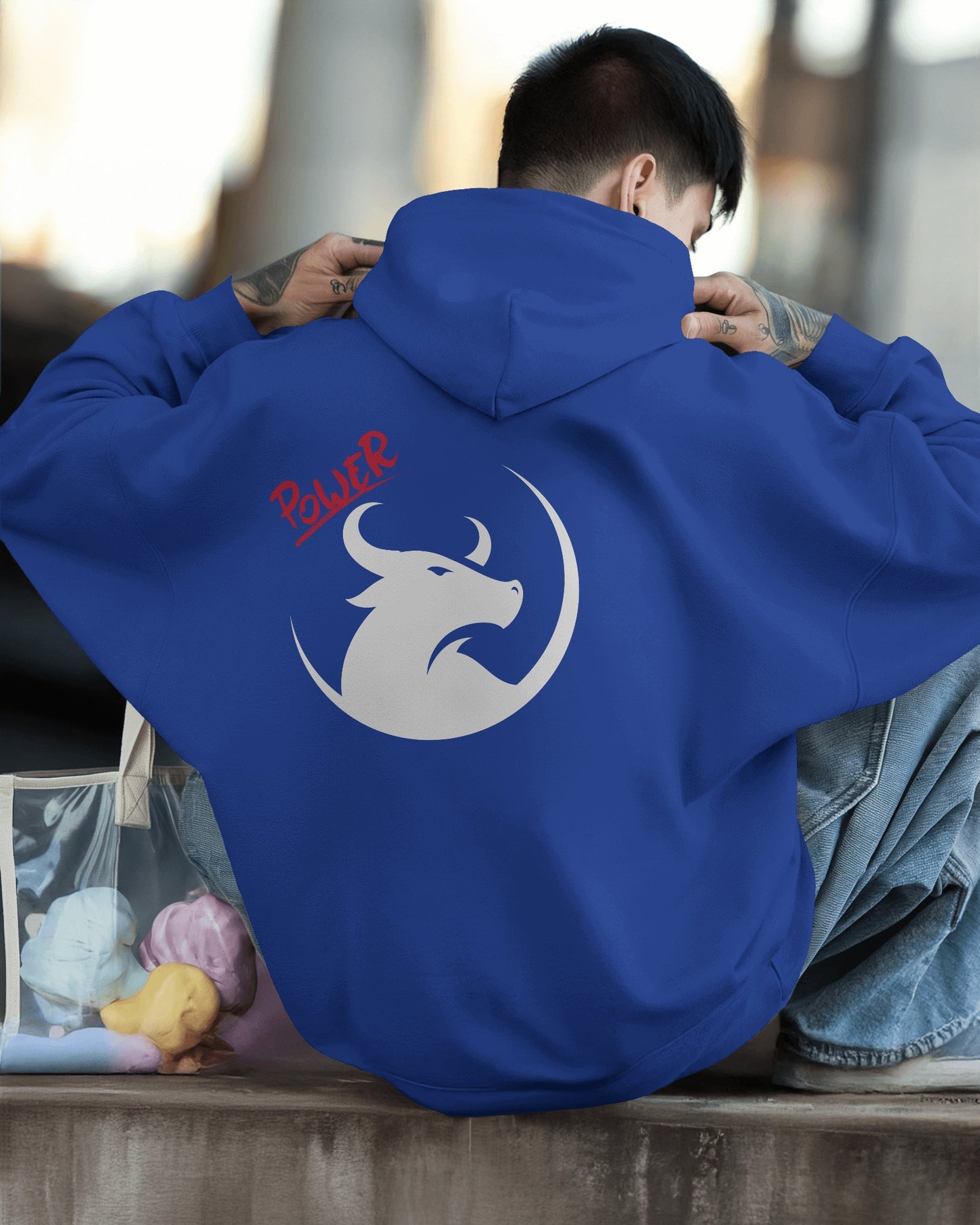 Men's Heavy Blend™ Hoodie- Bold Power Design