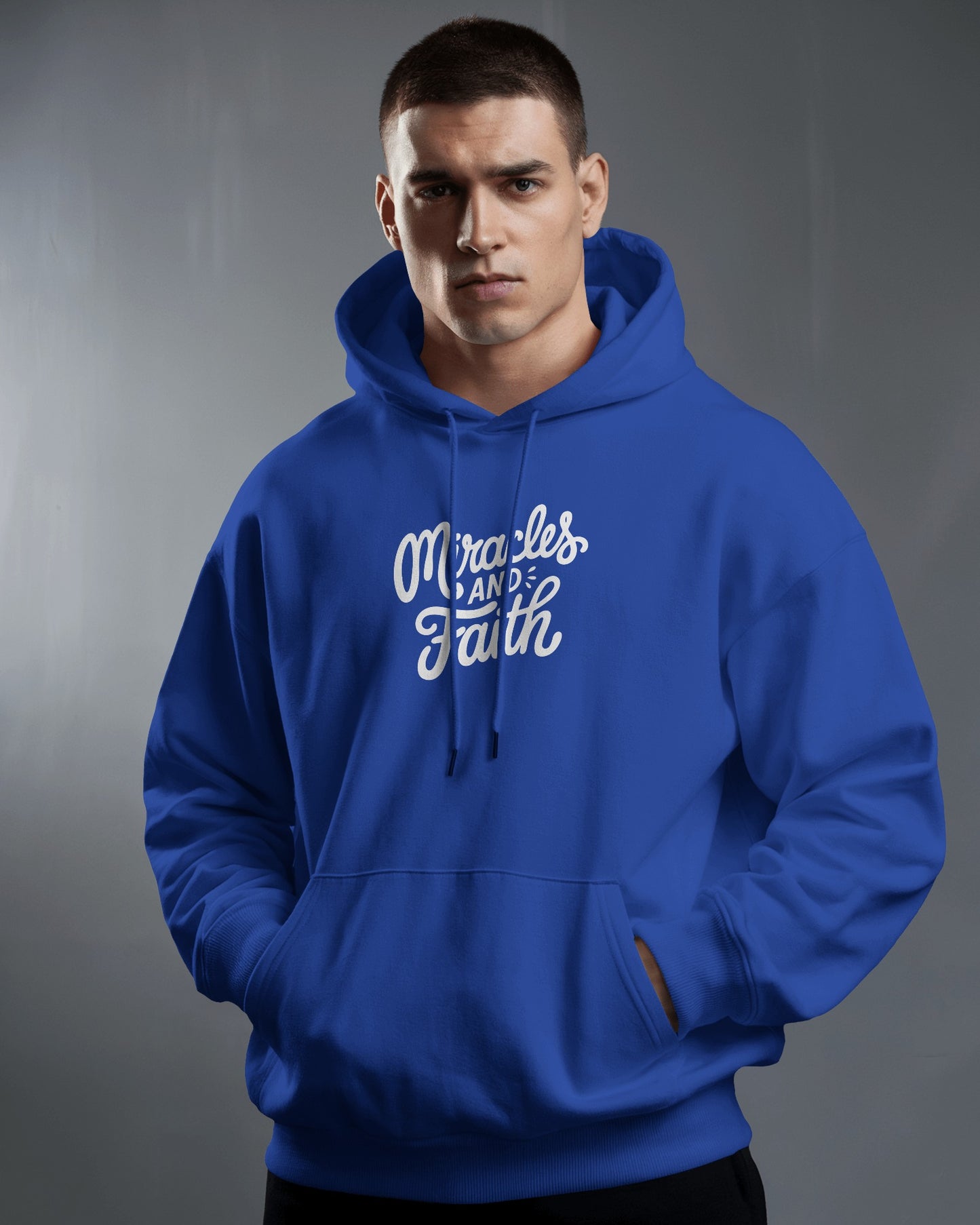 Inspirational Miracles and Faith Hoodie - Men's Heavy Blend