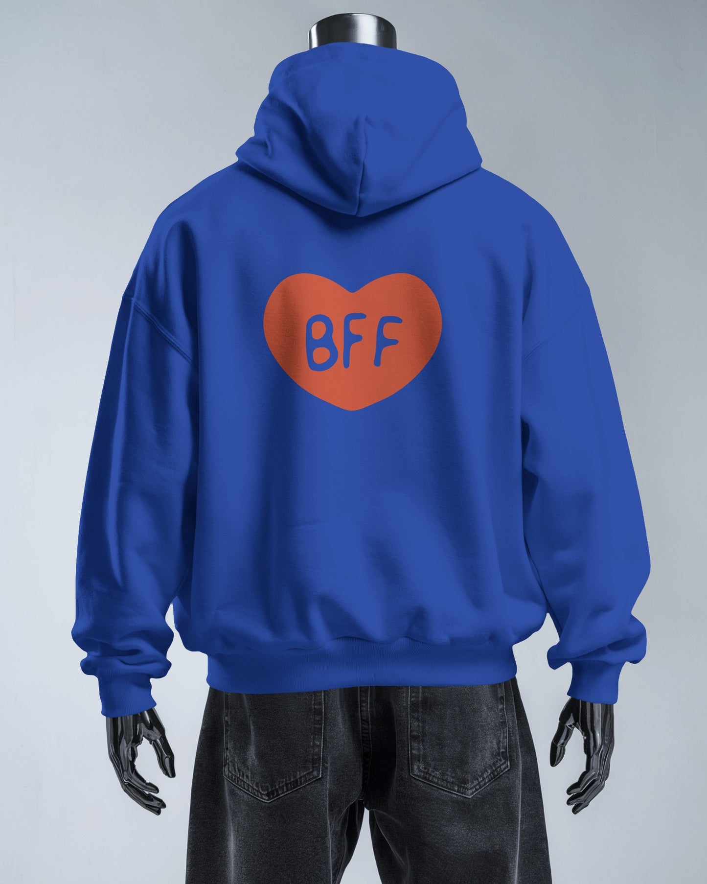 BFF Heart Hoodie - Men's Heavy Blend for Friendship Celebrations