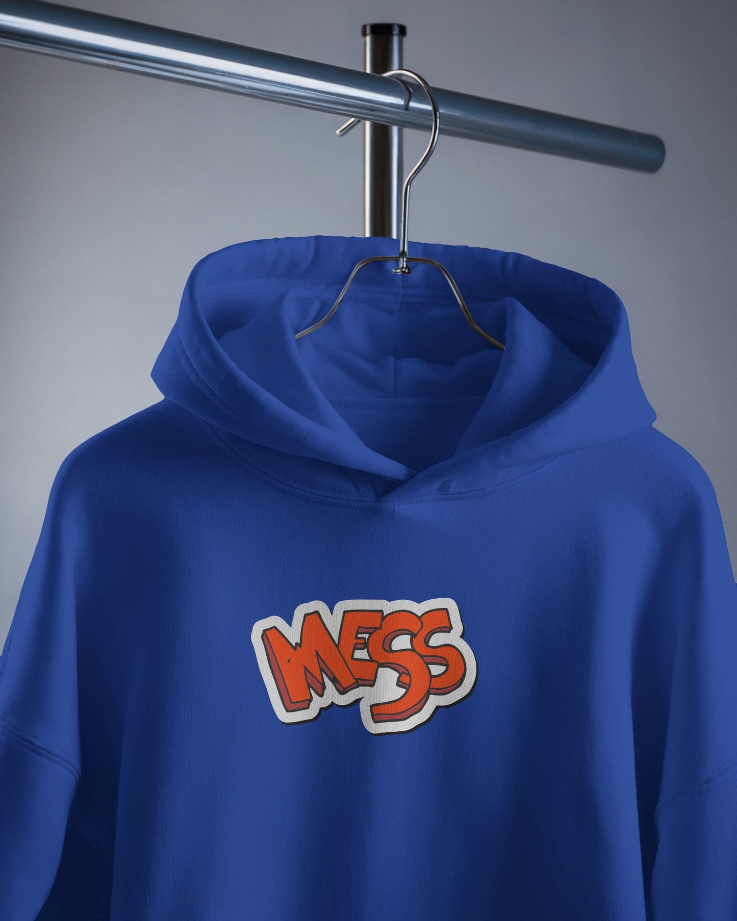 Mess Graphic Men's Hoodie for Fun Casual Wear- Heavy Blend