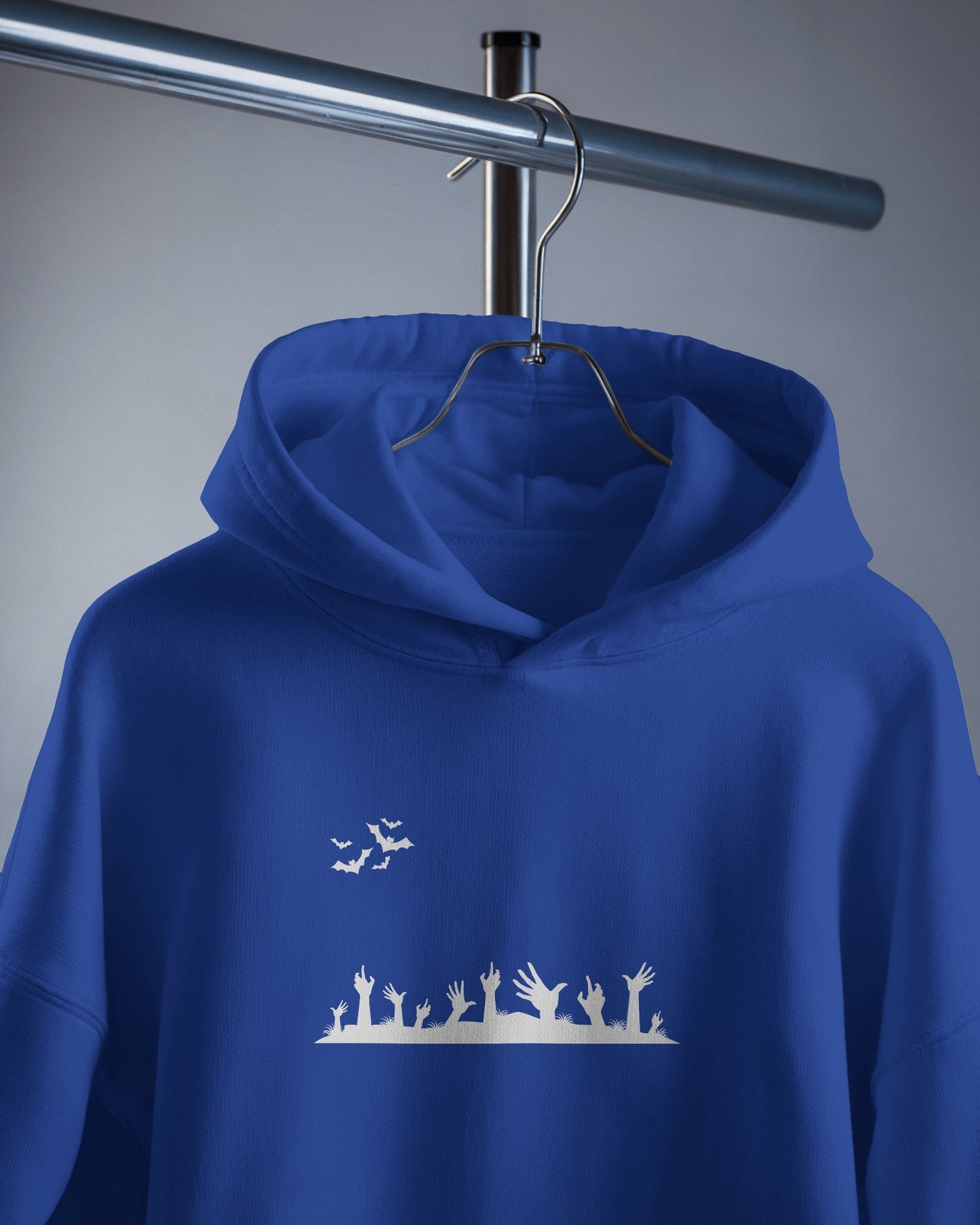 Halloween Themed Men Heavy Blend Hoodie with Spooky Design