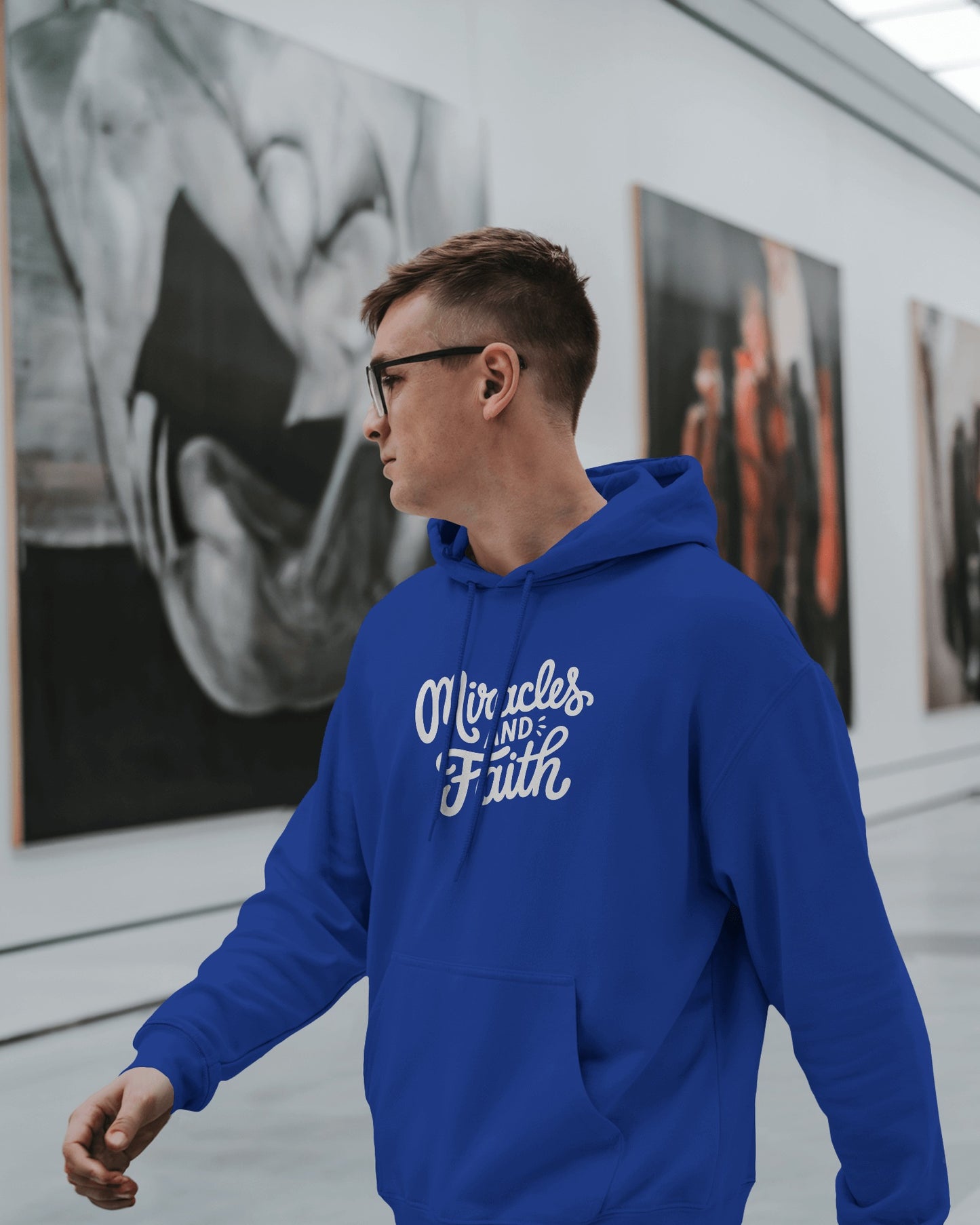 Inspirational Miracles and Faith Hoodie - Men's Heavy Blend