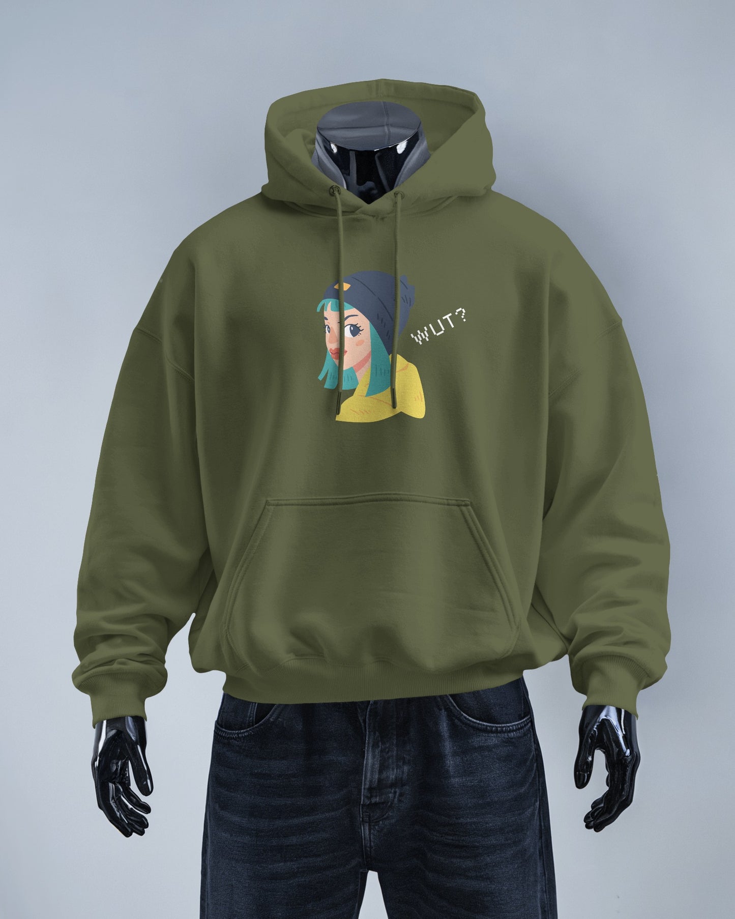 WUT? Graphic Men's Hoodie - Fun and Cozy Streetwear
