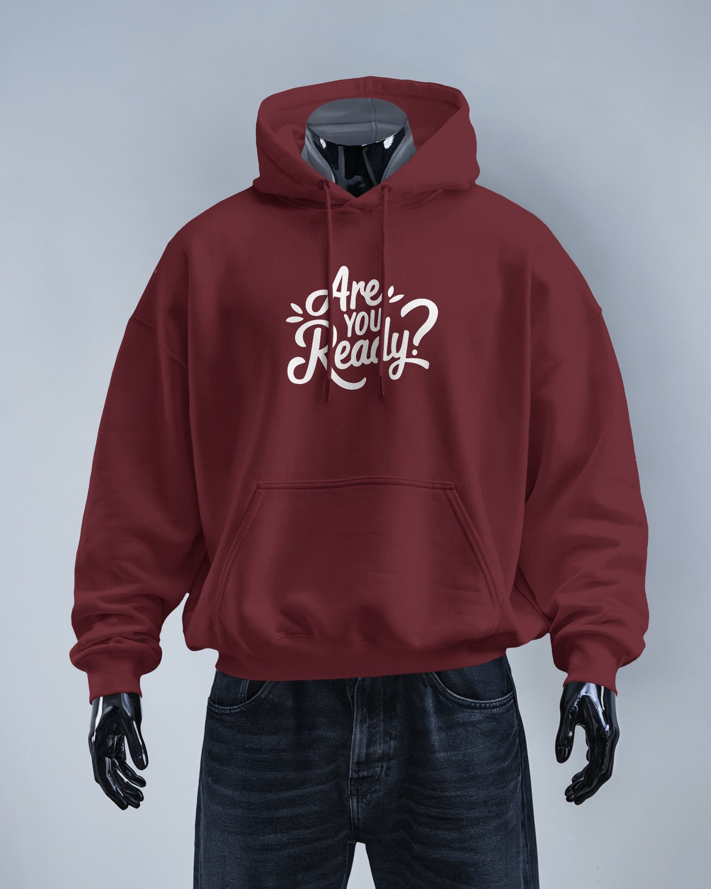 Men Heavy Hoodie - "Are You Ready?" Motivational Wear