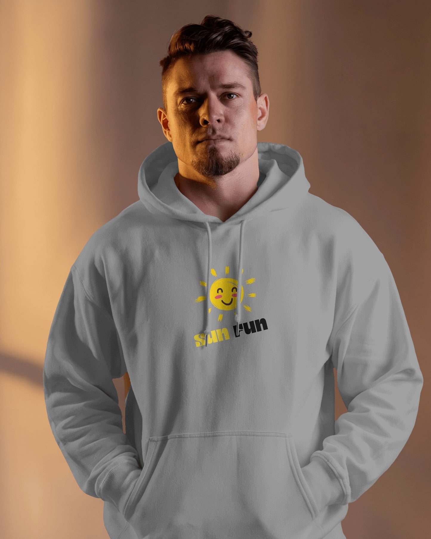 Sun Fun Men Heavy Blend Hoodie - Fun & Cheerful Hoodie for Active Lifestyle