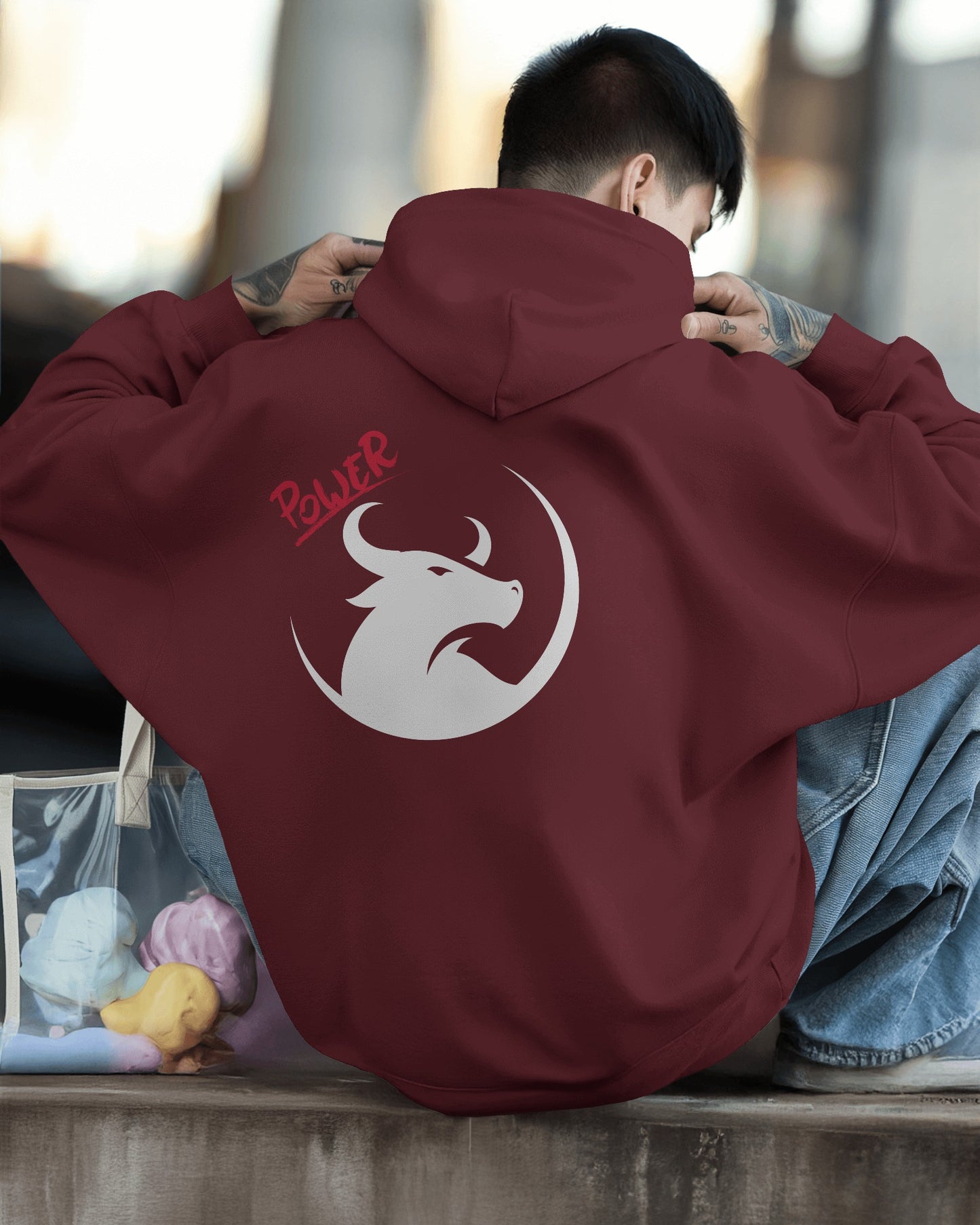 Men's Heavy Blend™ Hoodie- Bold Power Design