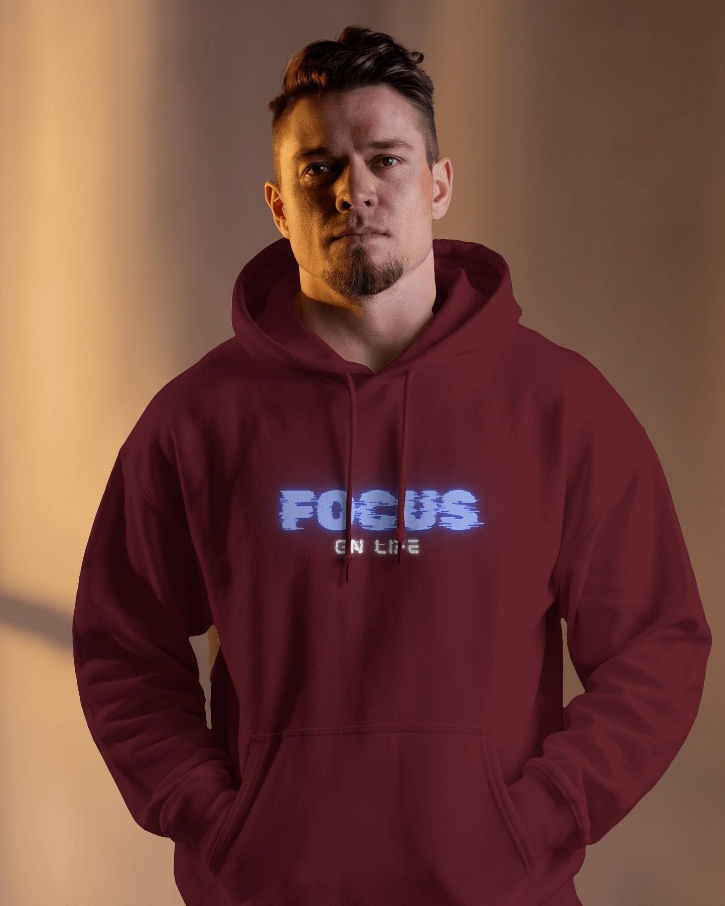 Focus on Life Men Heavy Blend™ Hoodie | Cozy Motivational Hoodie